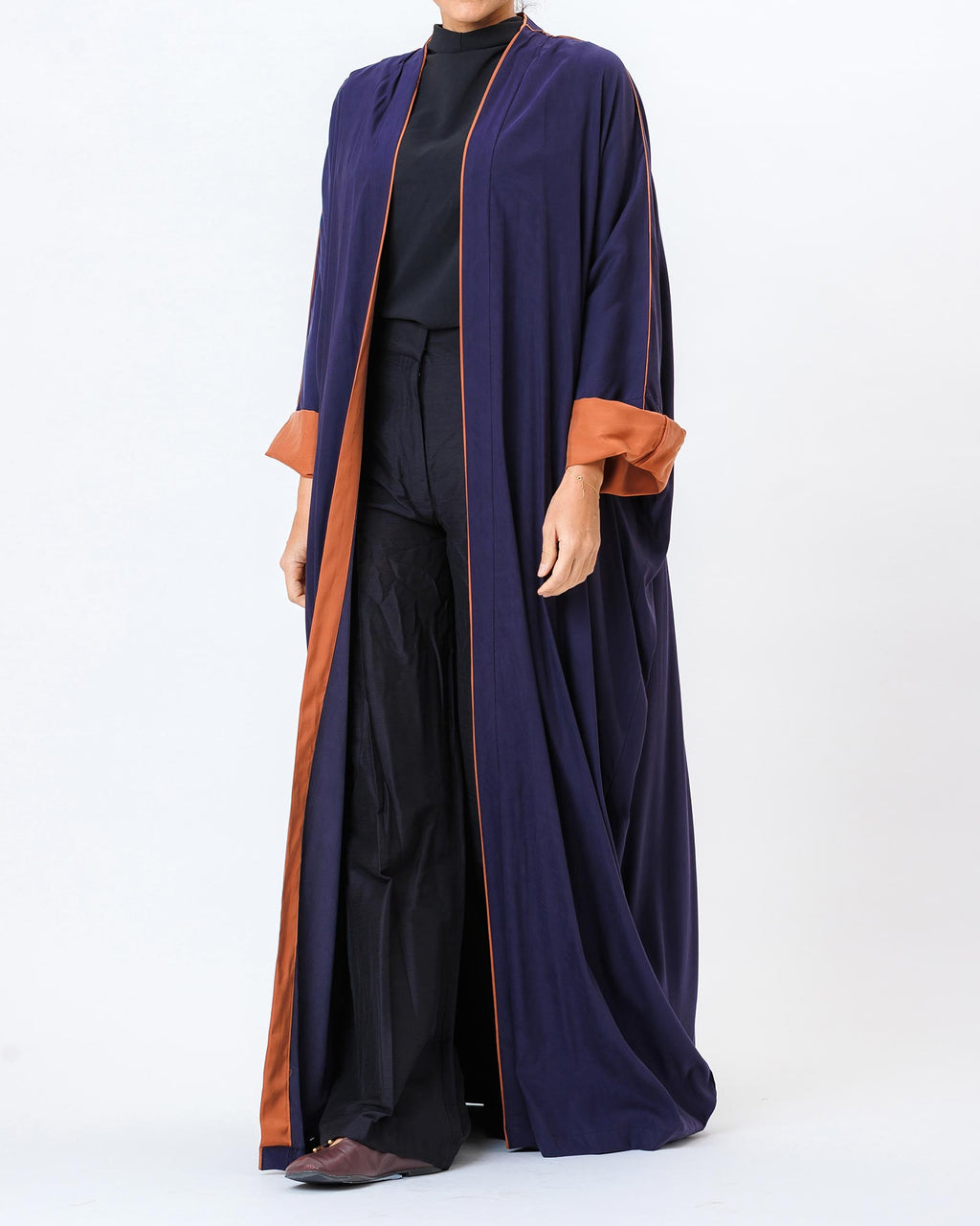 Mira – Washed Silk Bisht Kaftan Abaya