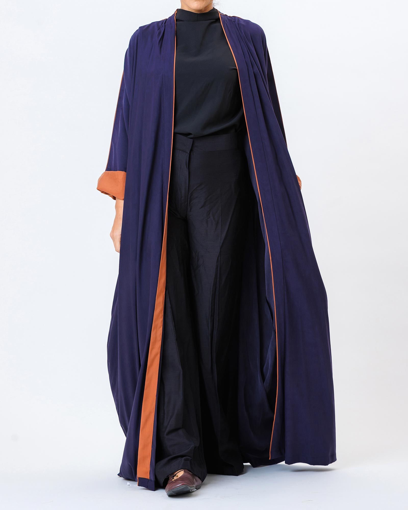 Mira – Washed Silk Bisht Kaftan Abaya