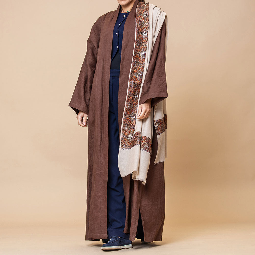 Stellar - Linen Abaya with Pashmina