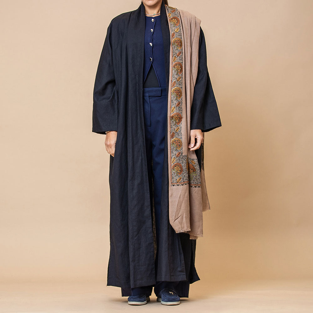 Stellar - Linen Abaya with Pashmina