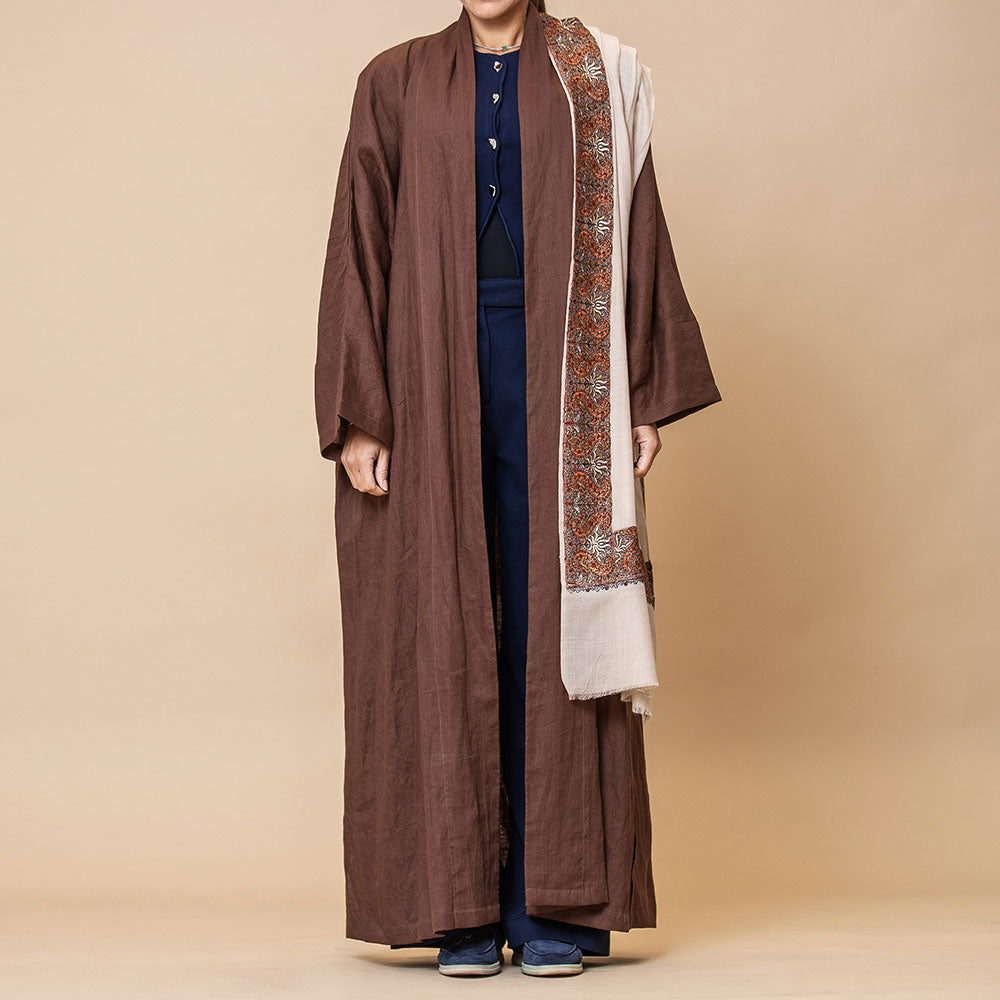 Stellar - Linen Abaya with Pashmina