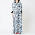 Amethyst - Tropical Print Satin Kaftan