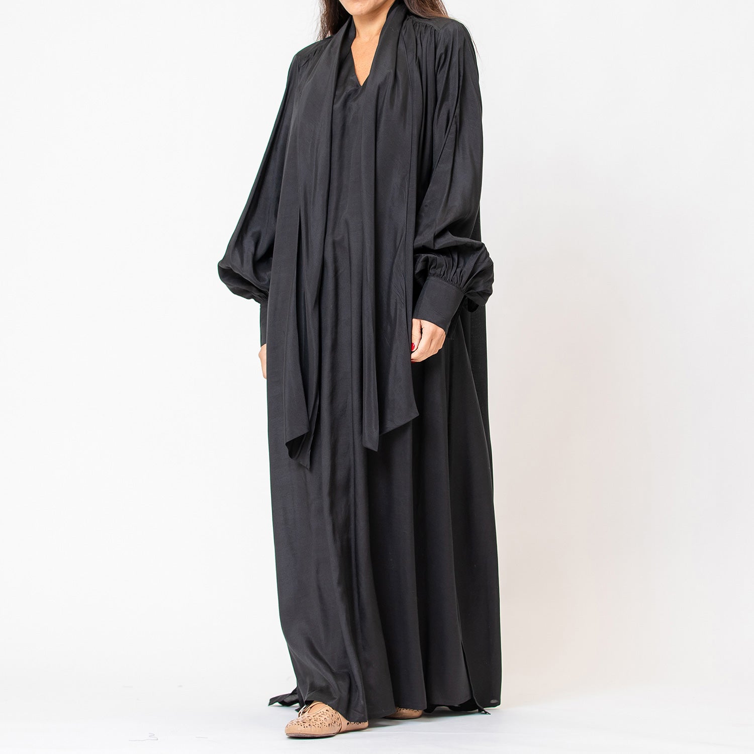 West - Tie-neck Maxi Dress