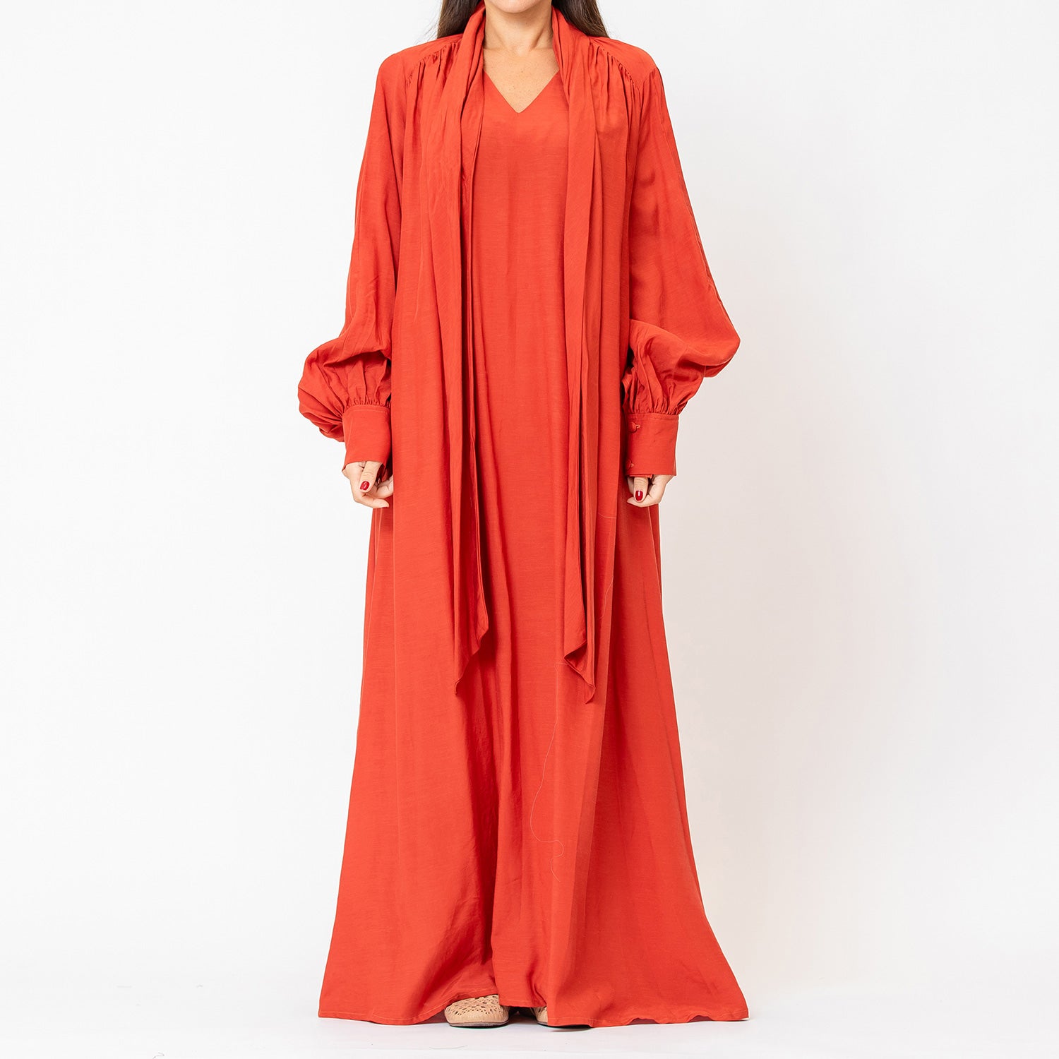 West - Tie-neck Maxi Dress