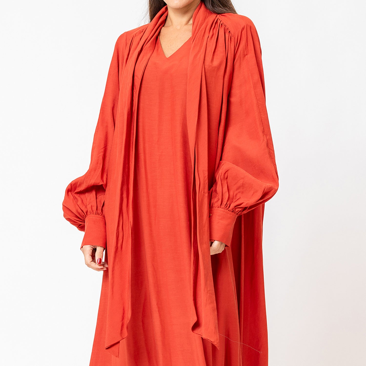 West - Tie-neck Maxi Dress