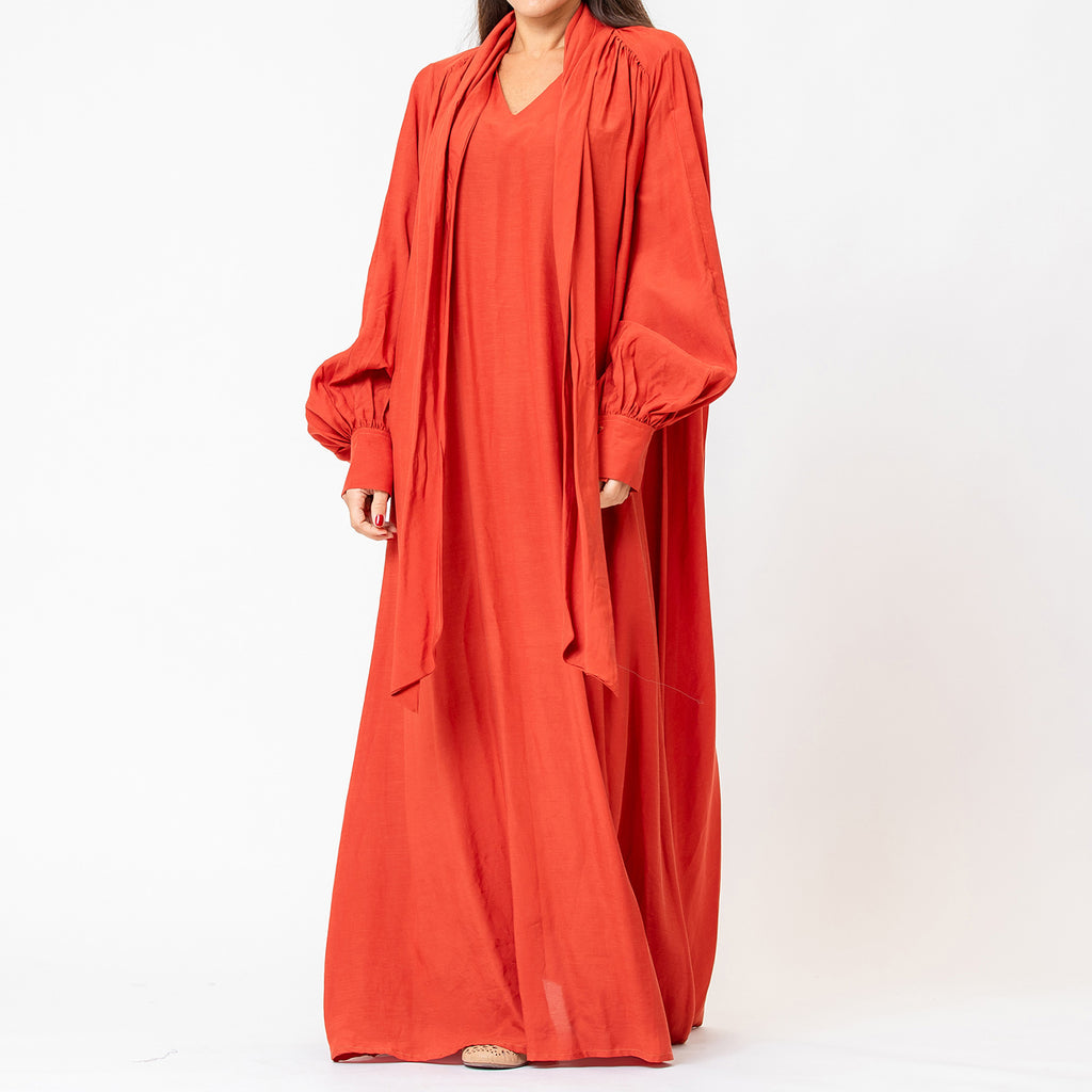 West - Tie-neck Maxi Dress