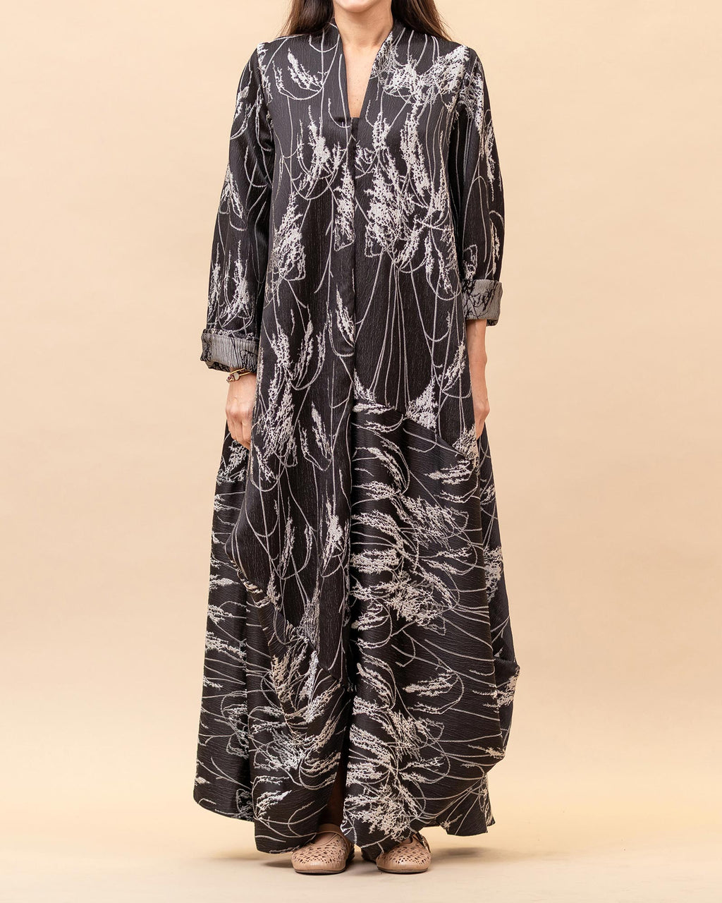 Zenayah Lux - Asymmetrical Embossed Dress