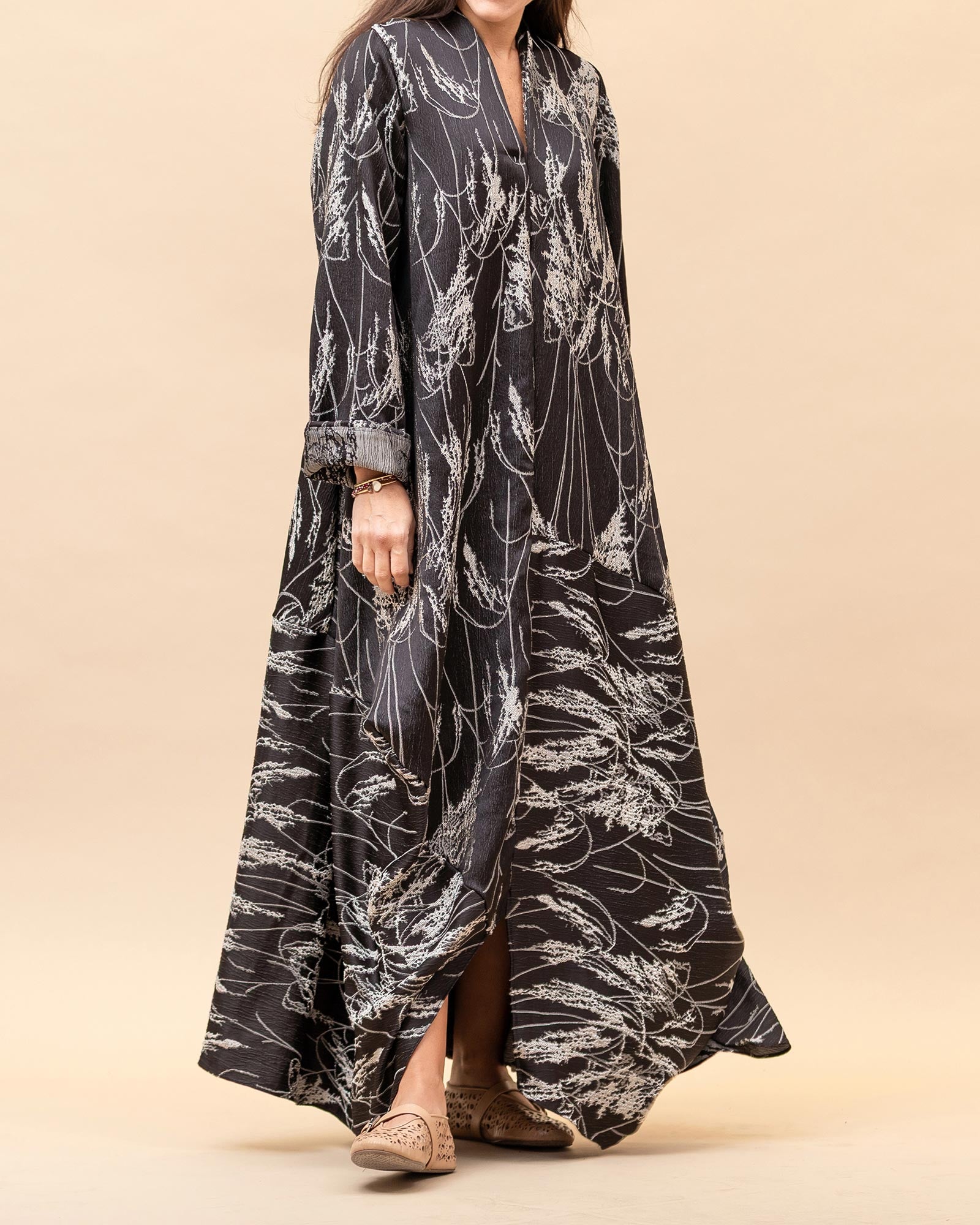 Zenayah Lux - Asymmetrical Embossed Dress
