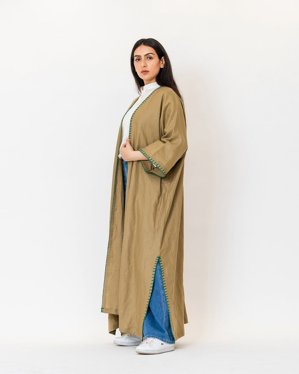 Virgo - Needlework Linen Kaftan