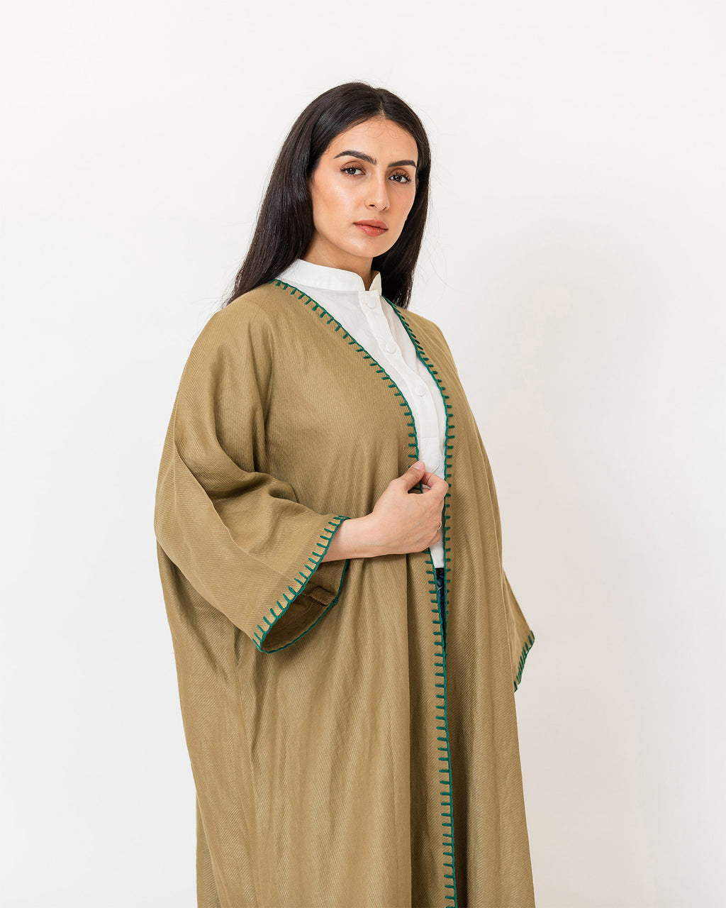 Virgo - Needlework Linen Kaftan