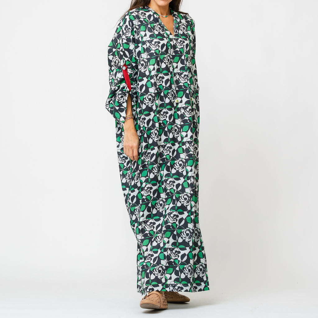 Savvy 2.0 - Printed Cotton Oversized Kaftan