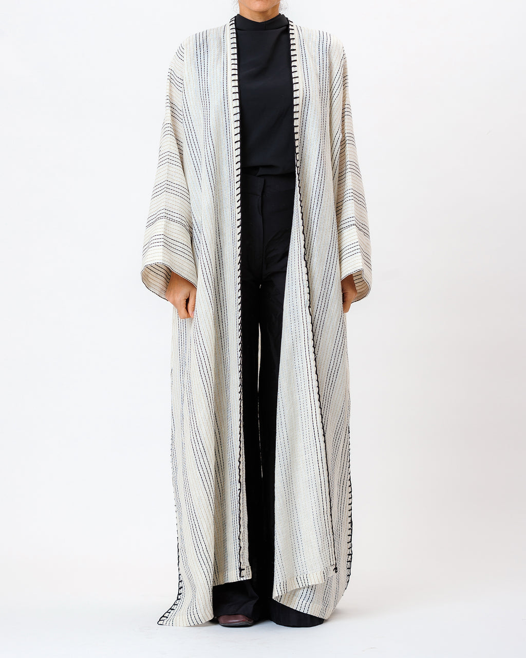 Georgia 2.0 – Needlework Woven Linen Kaftan