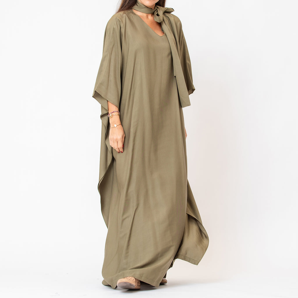 Dream 2.0 - Batwing Kaftan with Scarf Necktie