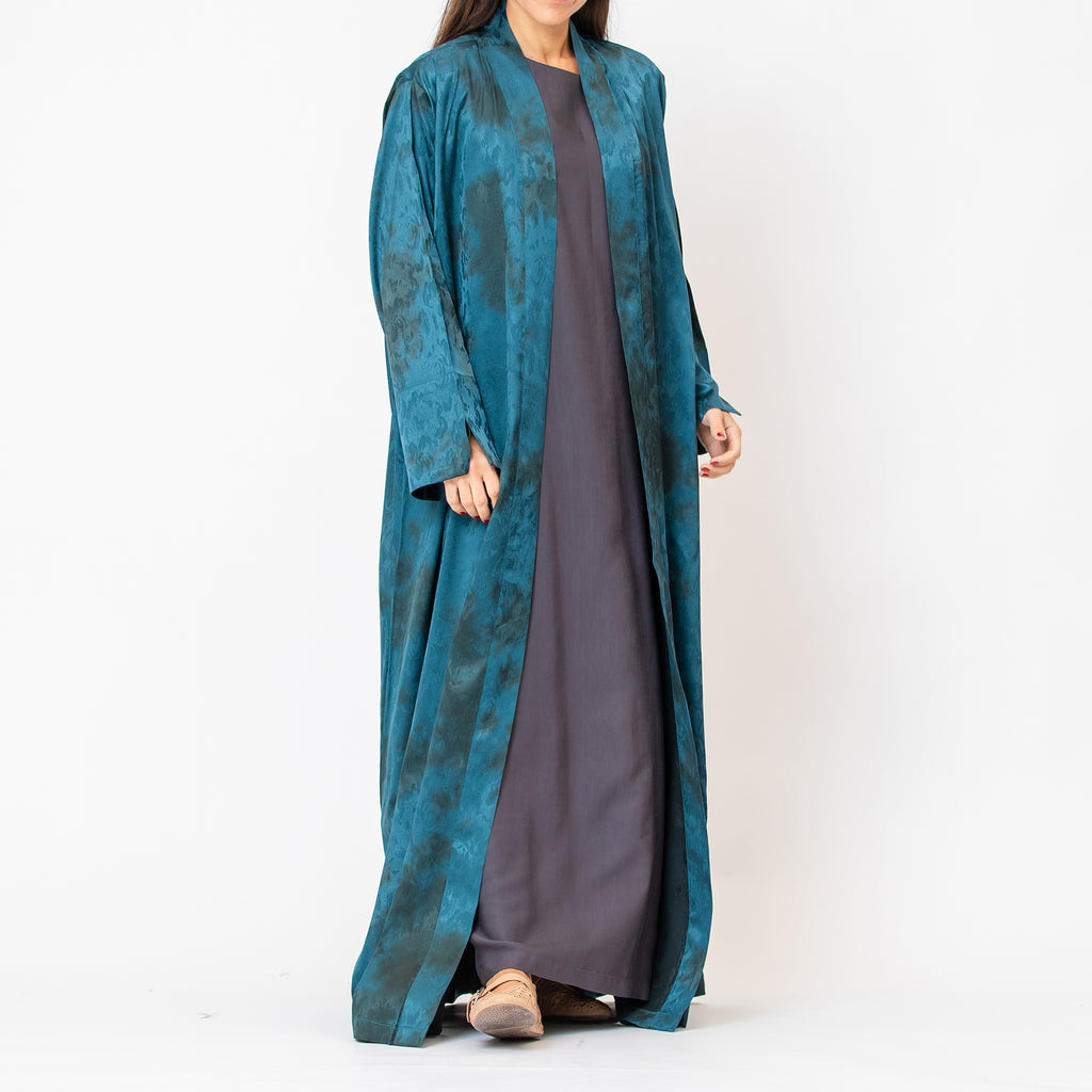 Nova Lux - Self Print Viscose Linen Abaya