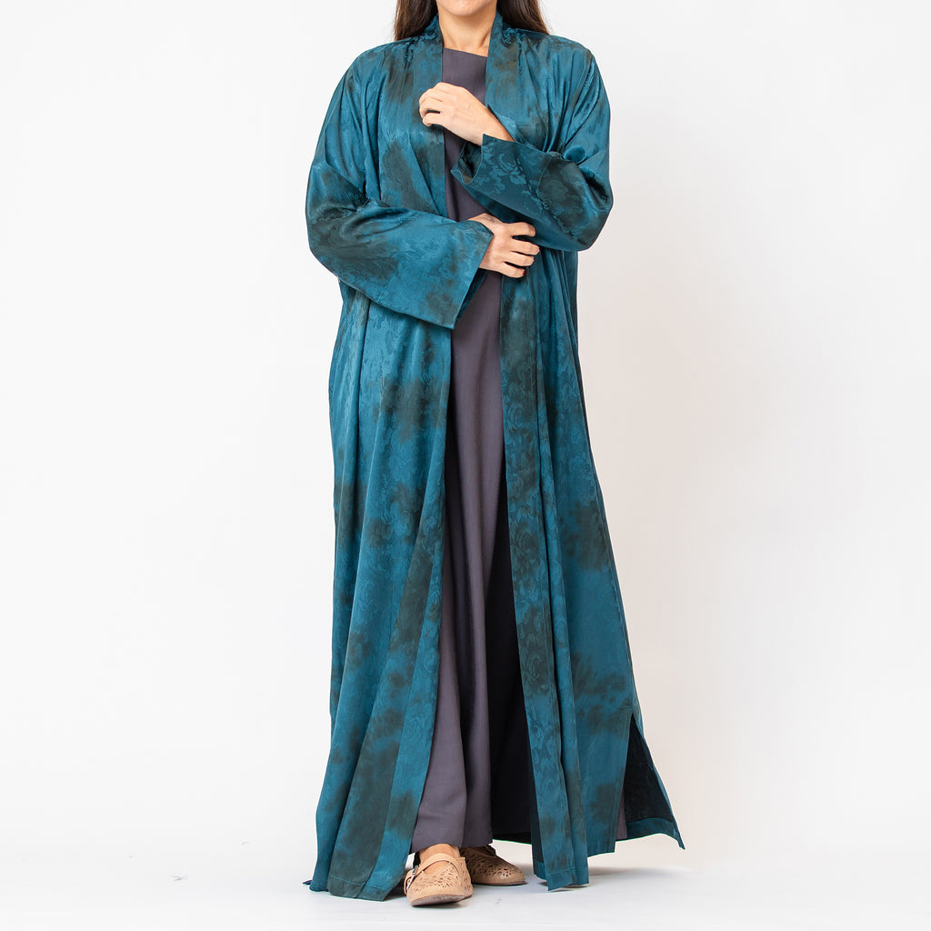 Nova Lux - Self Print Viscose Linen Abaya