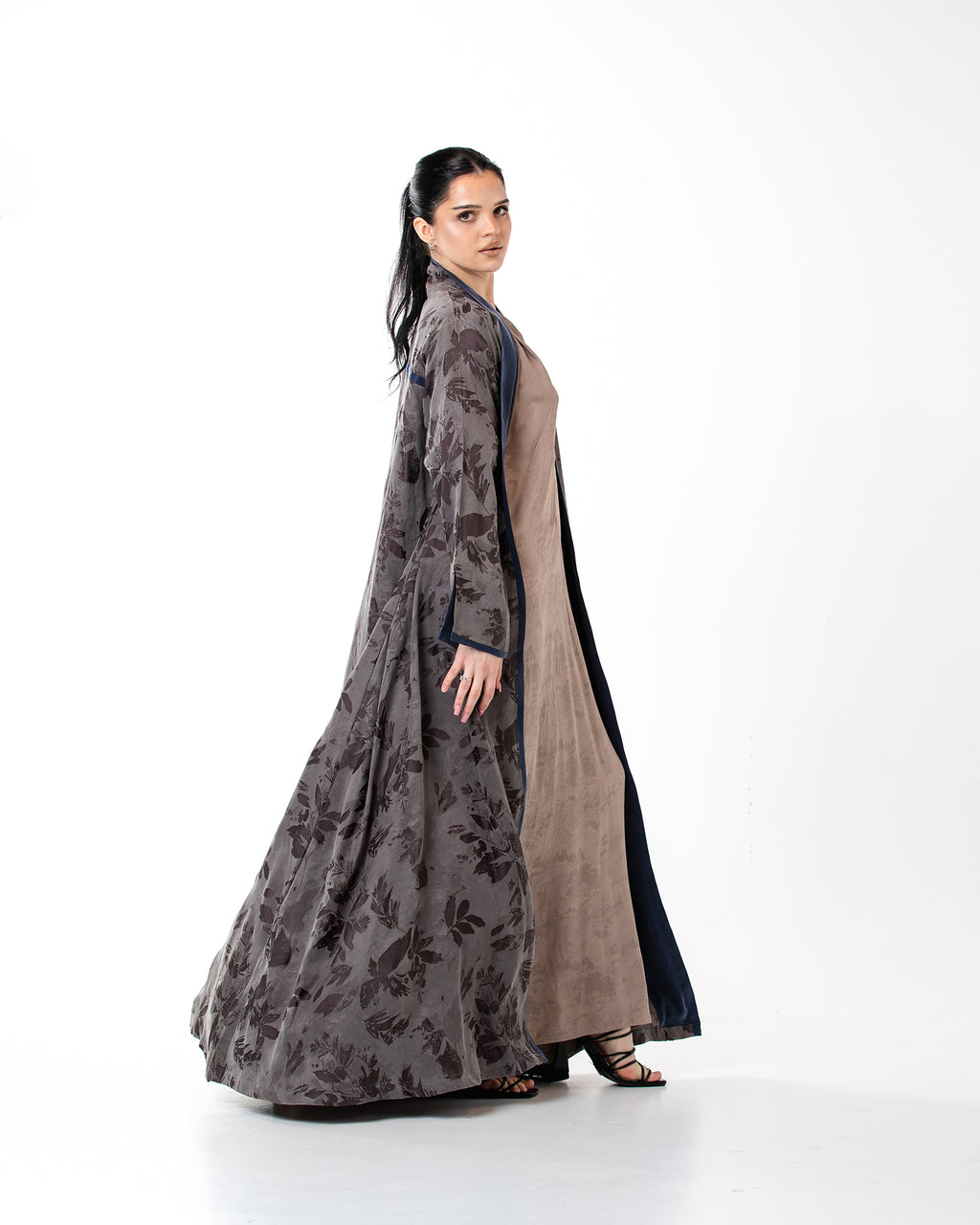 Raya – Washed Silk Flared Abaya