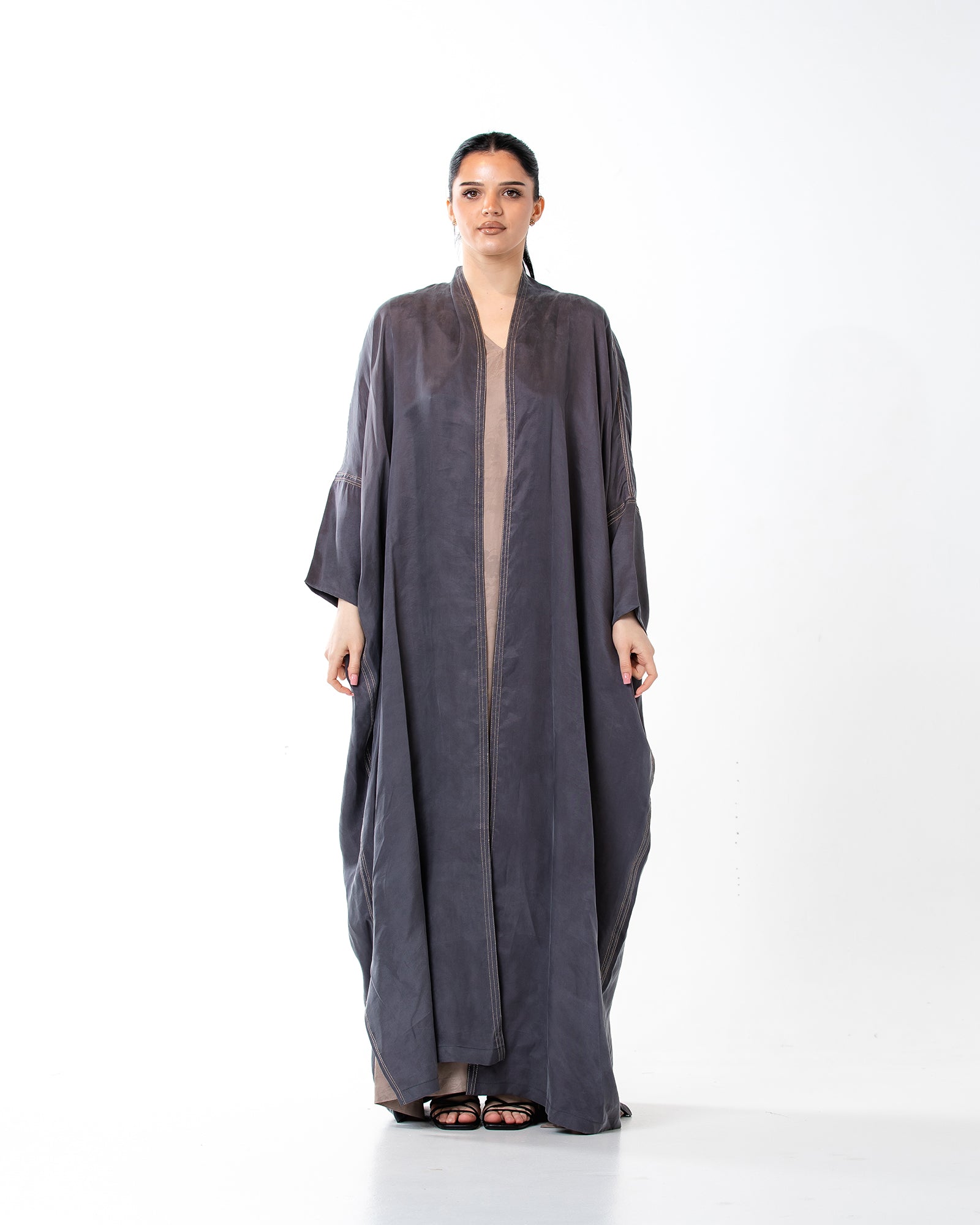 Allure – Washed Silk Bisht Abaya
