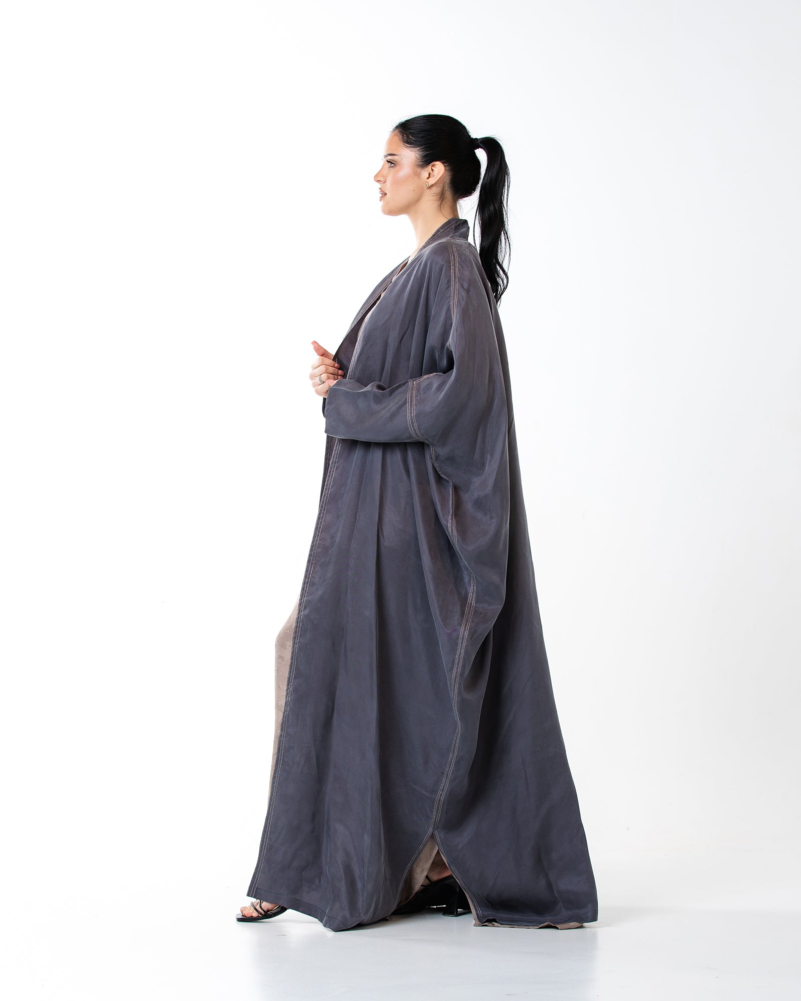 Allure – Washed Silk Bisht Abaya