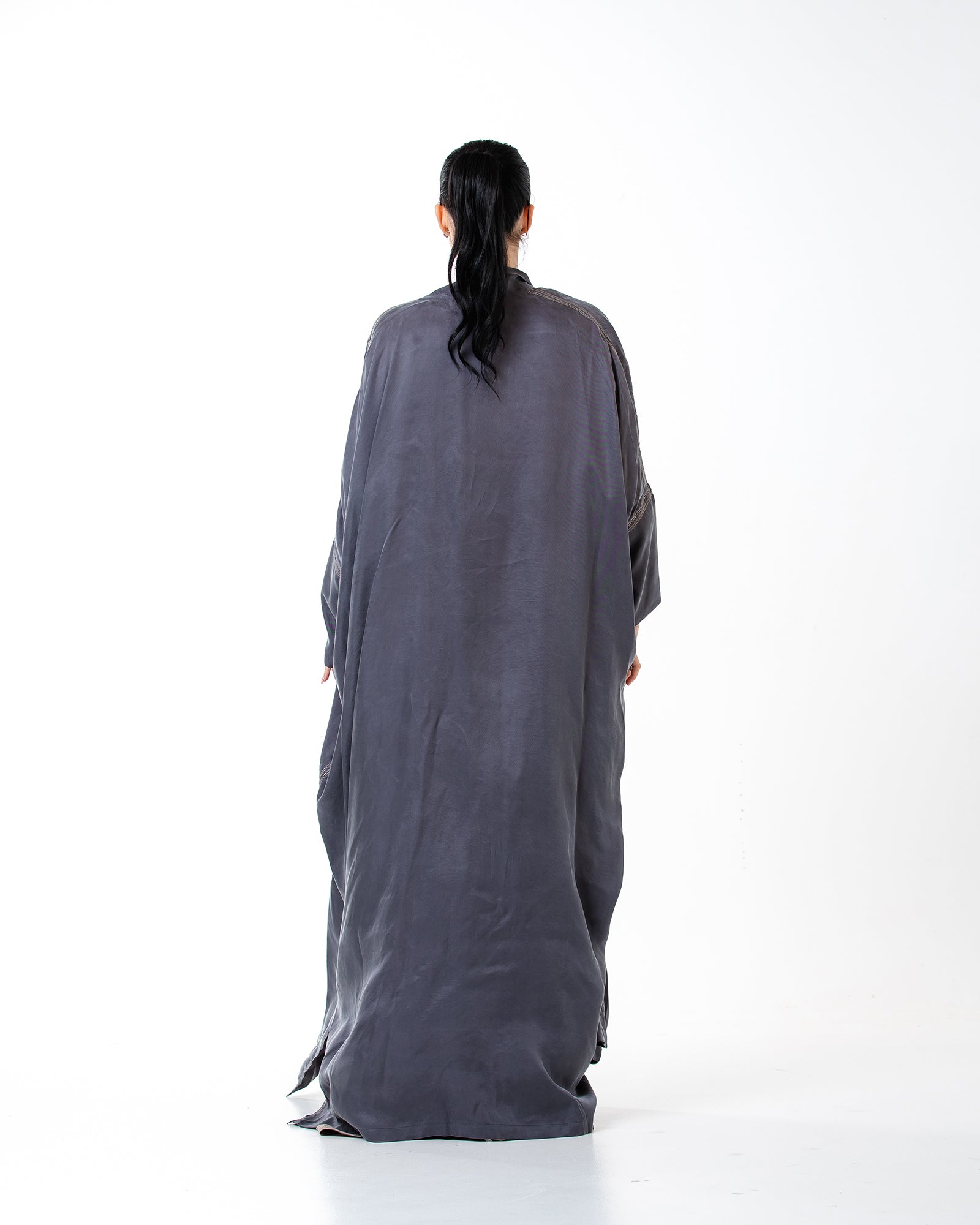 Allure – Washed Silk Bisht Abaya