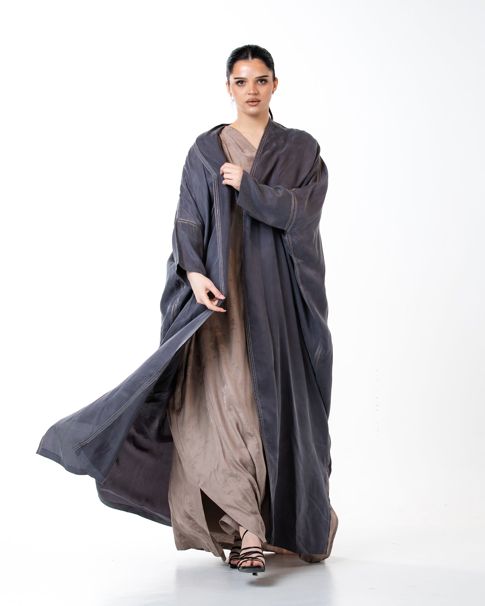 Allure – Washed Silk Bisht Abaya