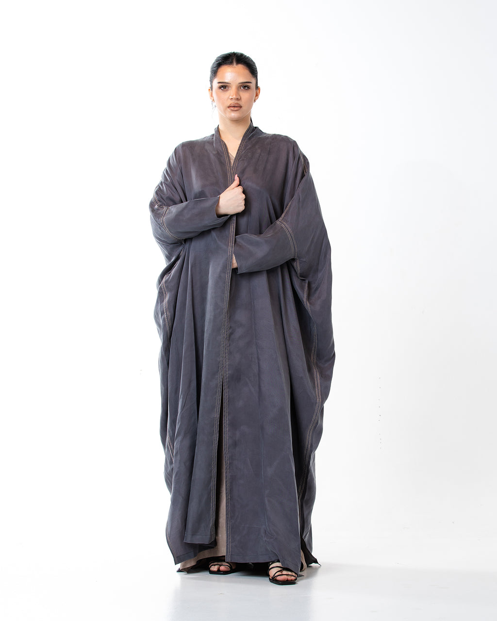 Allure – Washed Silk Bisht Abaya