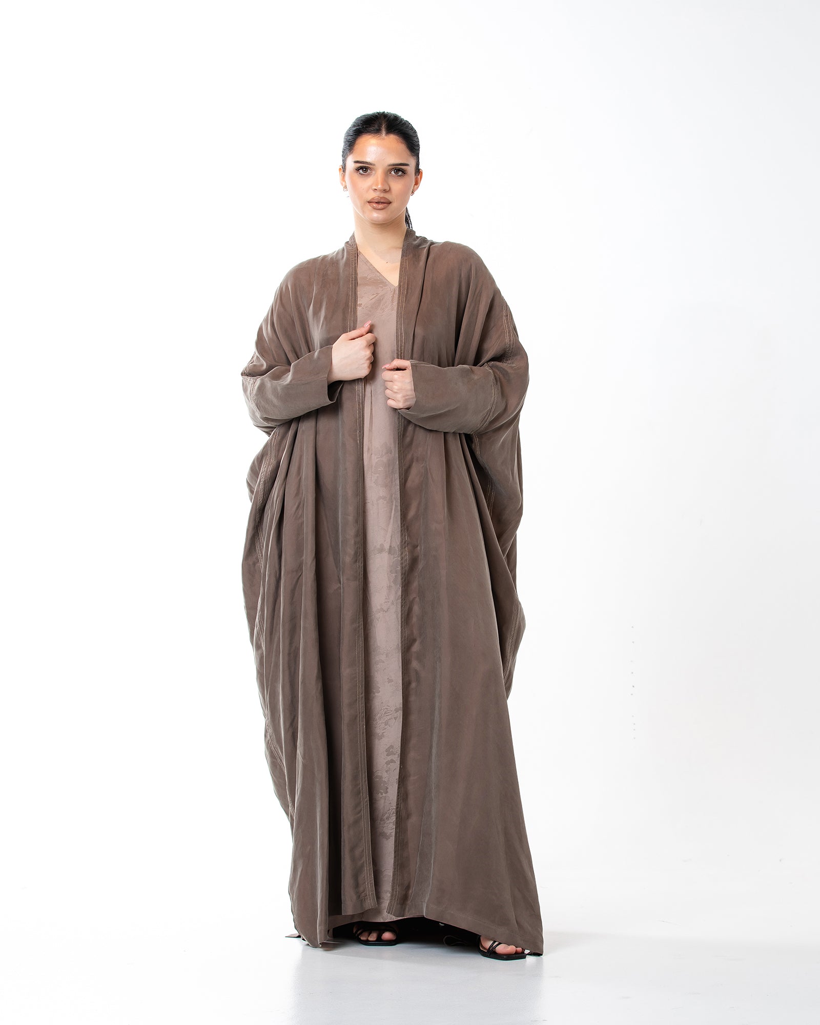Allure – Washed Silk Bisht Abaya