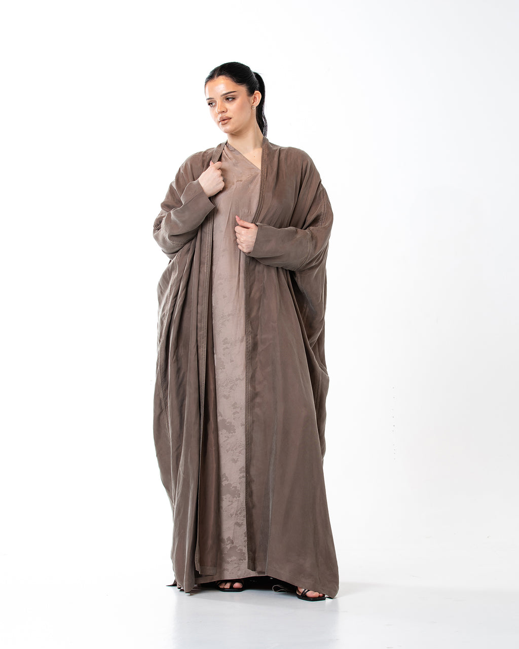 Allure – Washed Silk Bisht Abaya