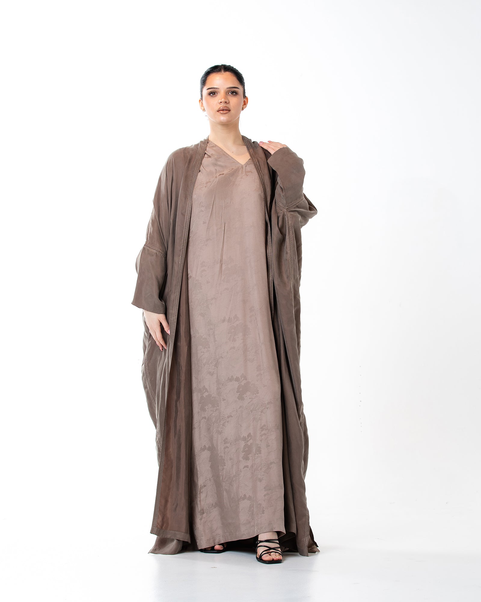 Allure – Washed Silk Bisht Abaya
