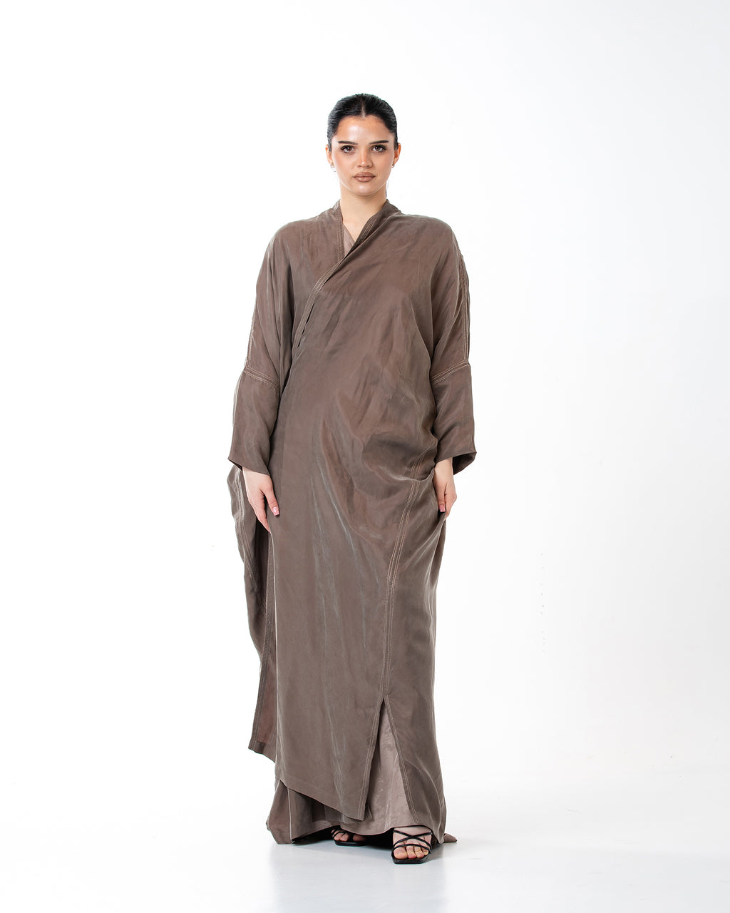 Allure – Washed Silk Bisht Abaya