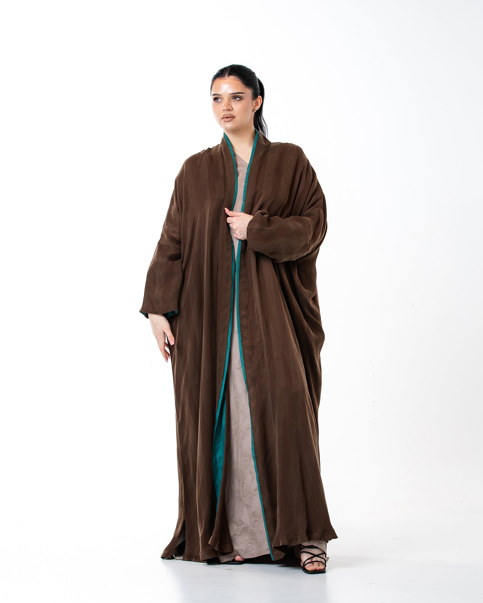 Melody 2.0 – Textured Washed Silk Kaftan Abaya