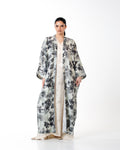 Dusk – Printed Linen Kaftan Abaya