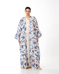 Dusk – Printed Linen Kaftan Abaya
