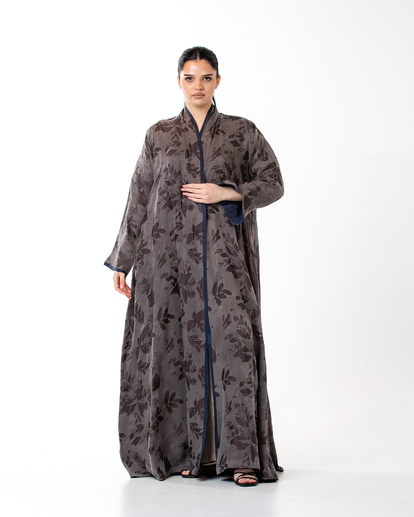 Raya – Washed Silk Flared Abaya