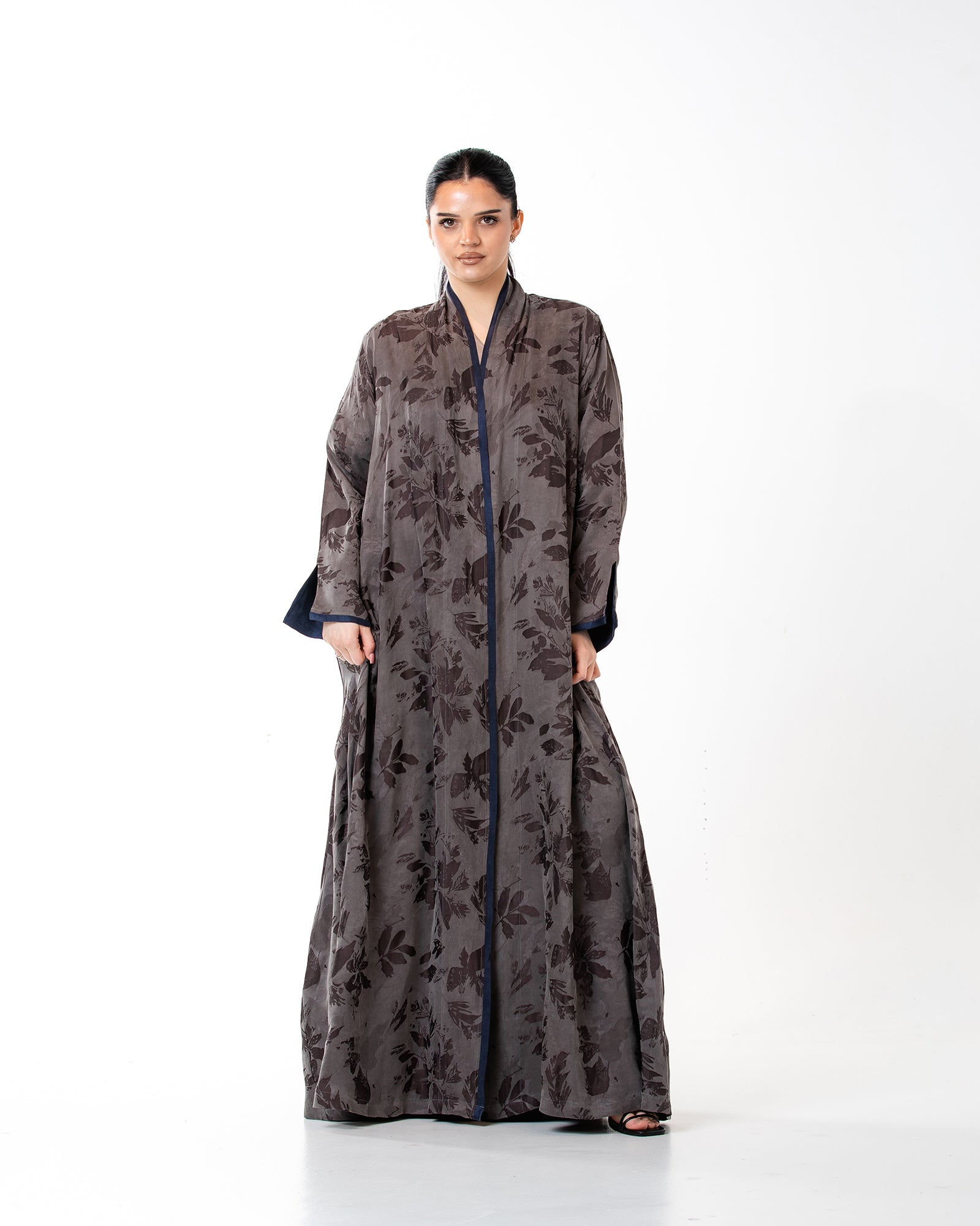 Raya – Washed Silk Flared Abaya