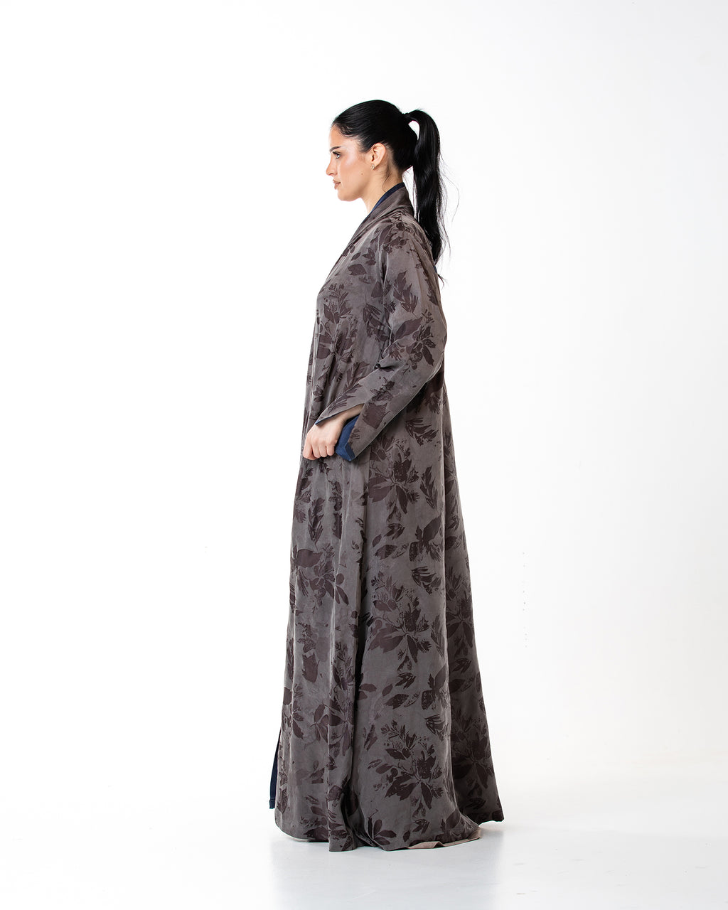 Raya – Washed Silk Flared Abaya