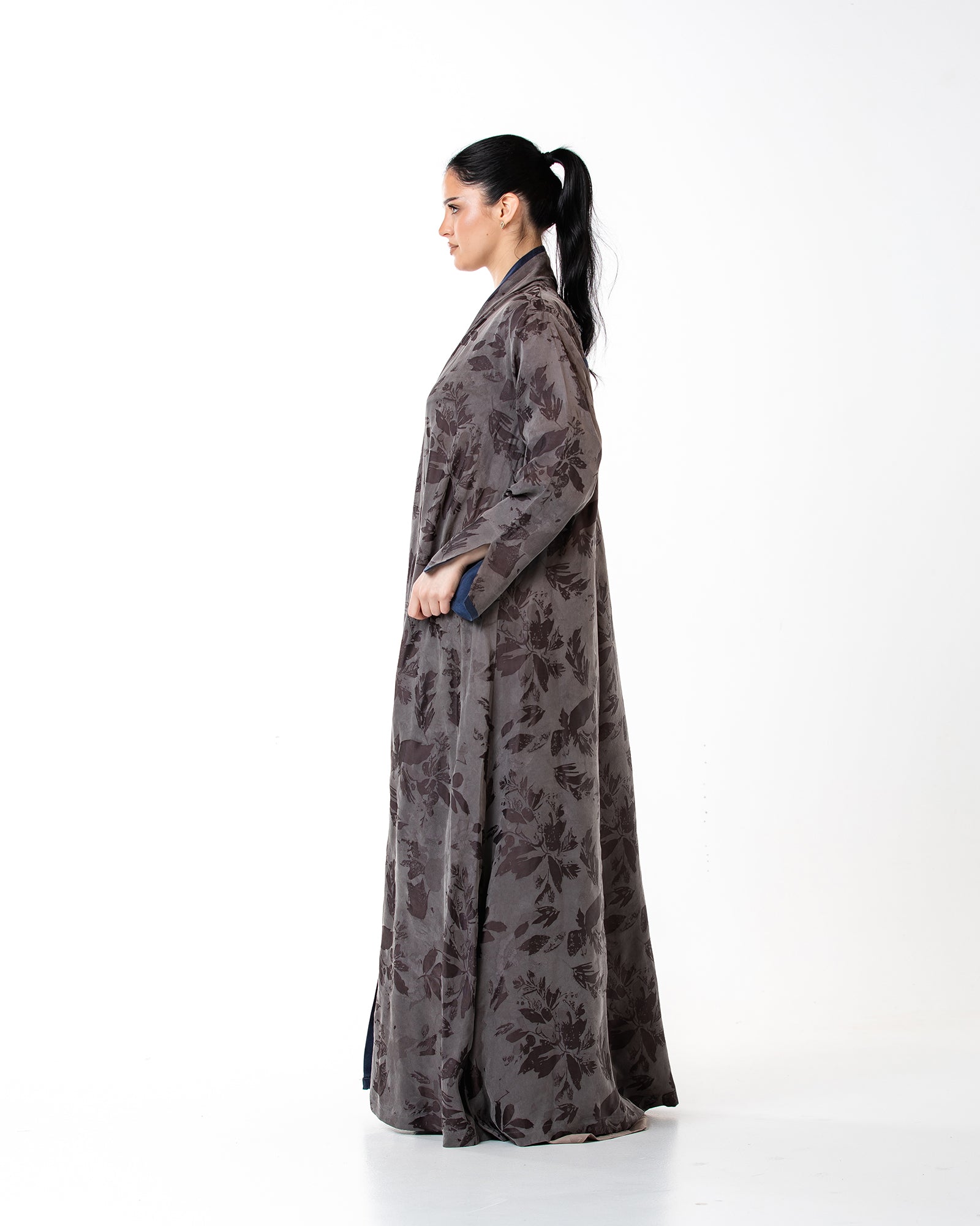 Raya – Washed Silk Flared Abaya