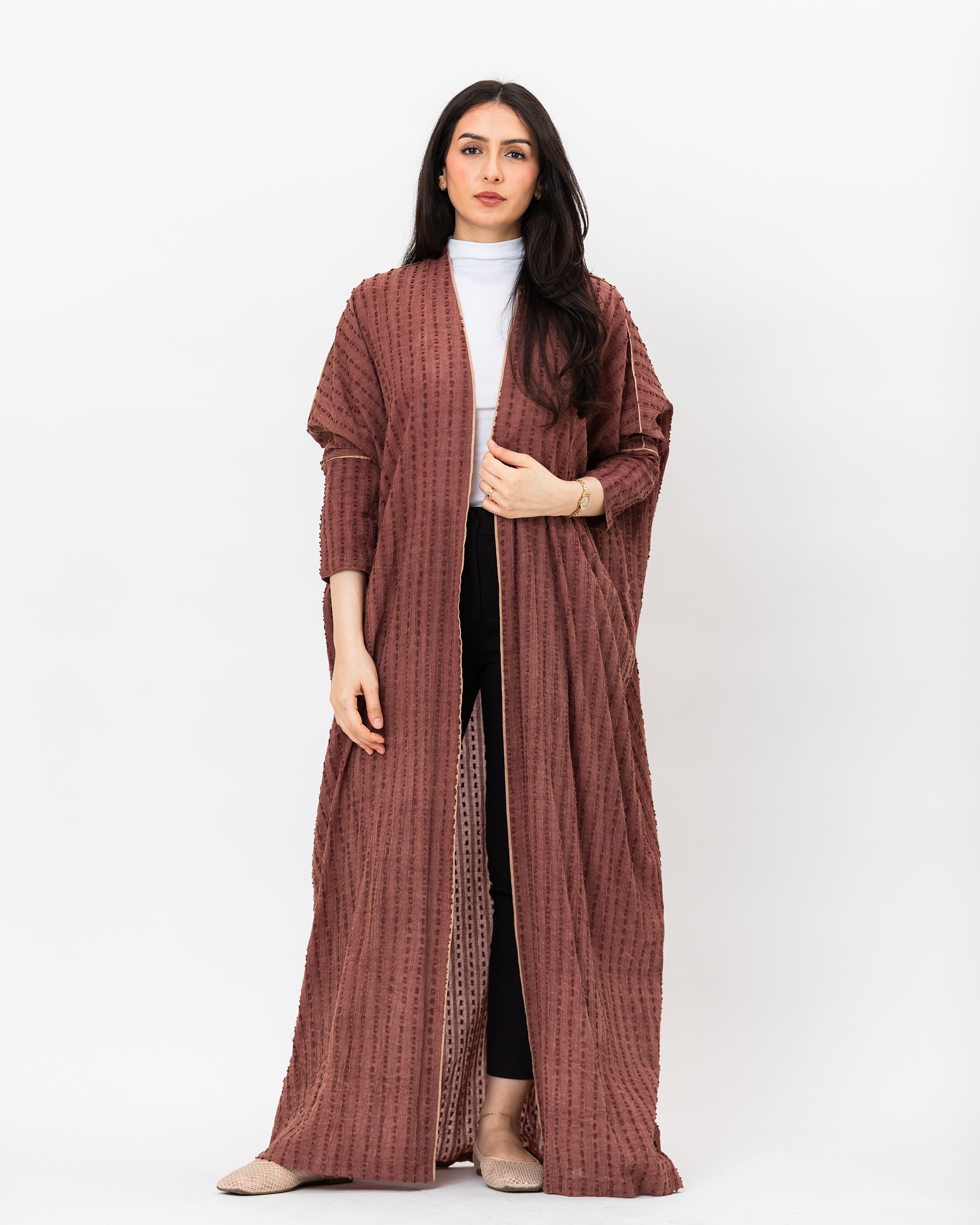 Gelato - Textured Cotton Abaya