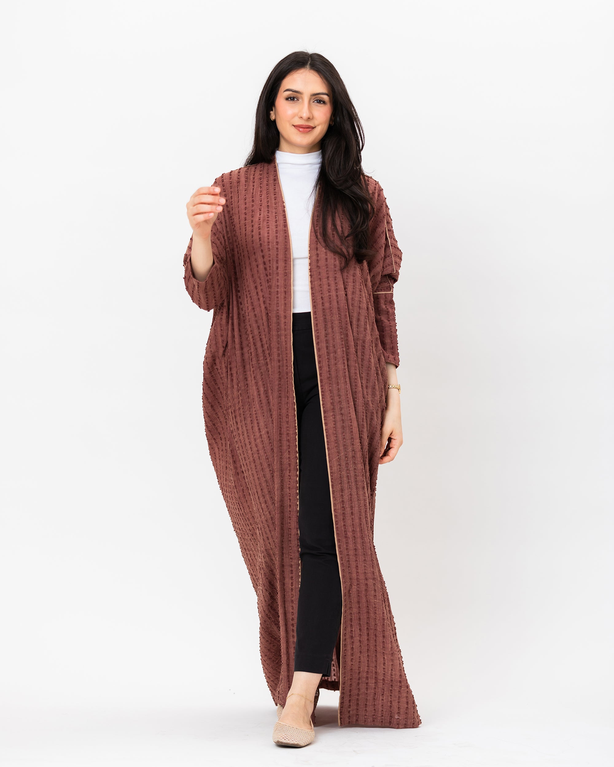 Gelato - Textured Cotton Abaya
