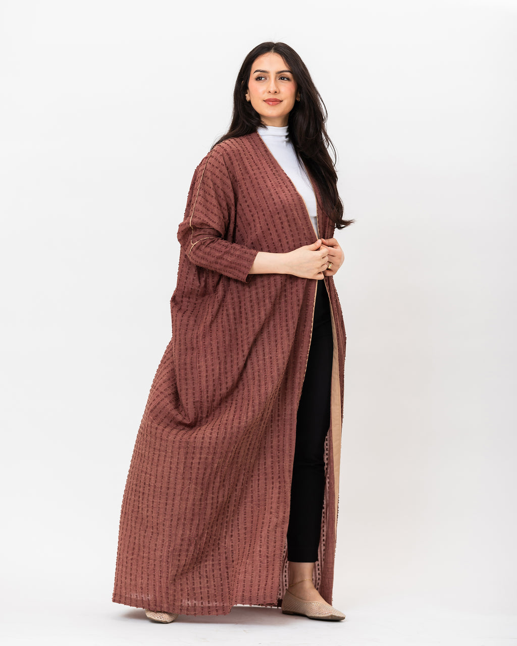 Gelato - Textured Cotton Abaya