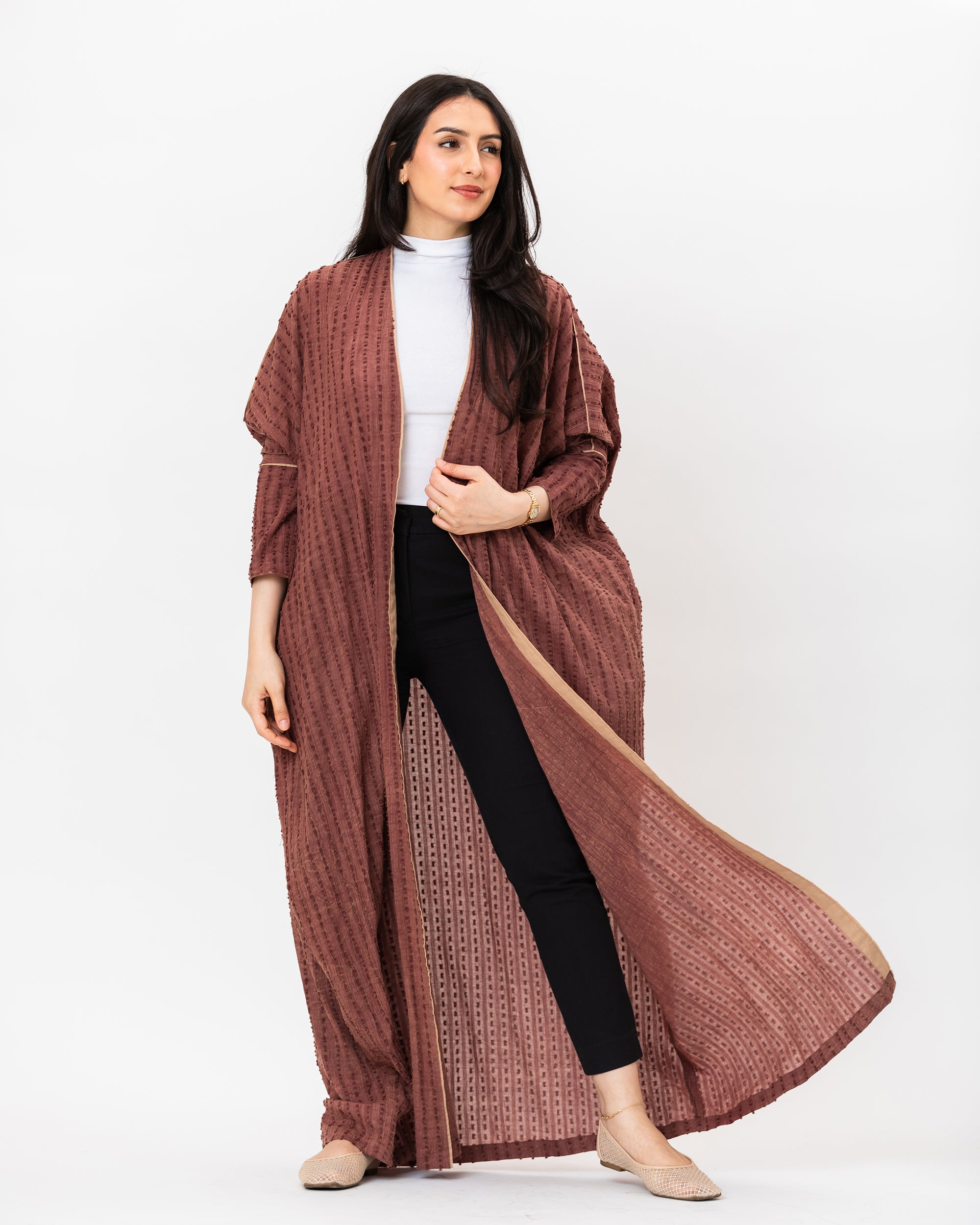 Gelato - Textured Cotton Abaya