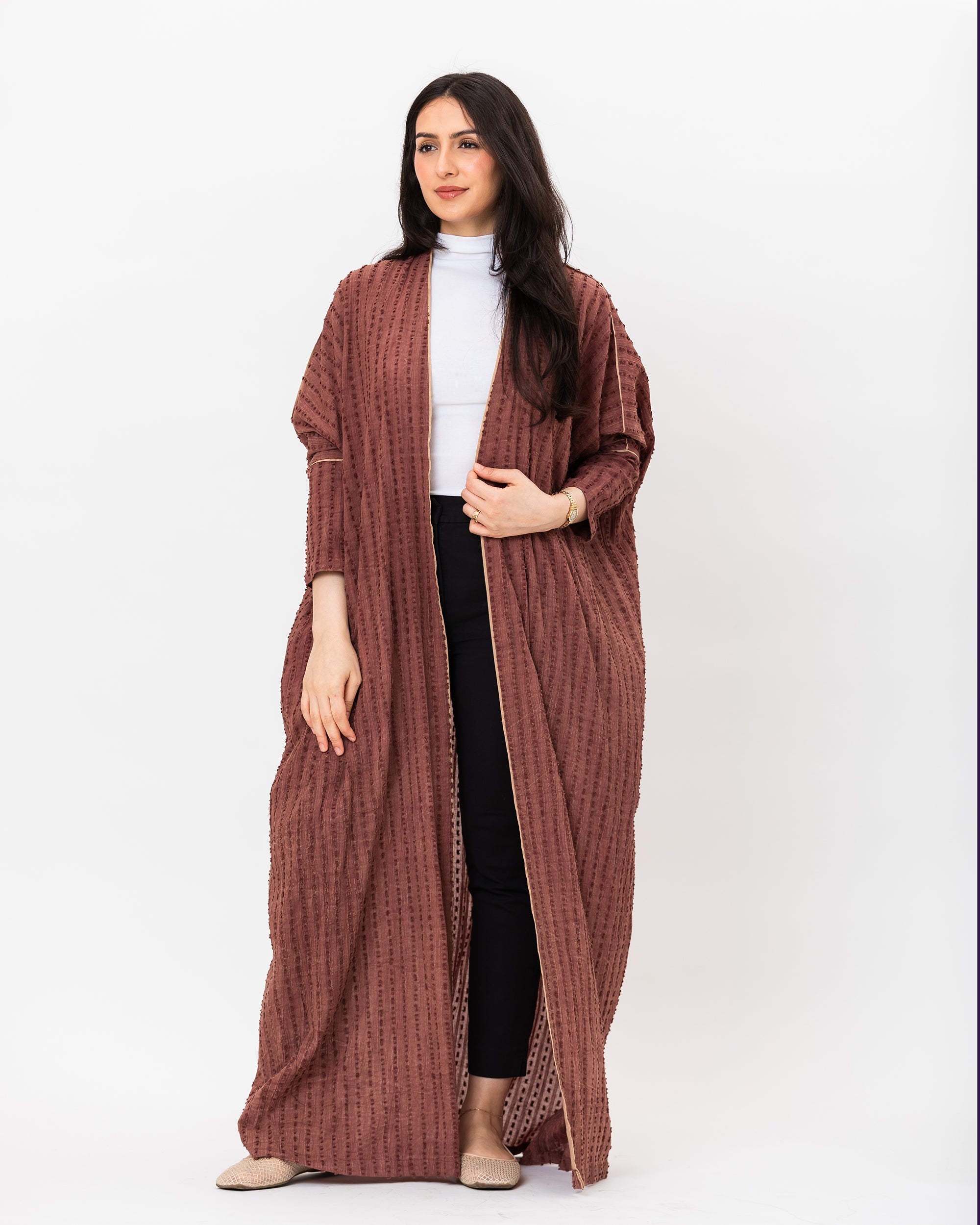 Gelato - Textured Cotton Abaya