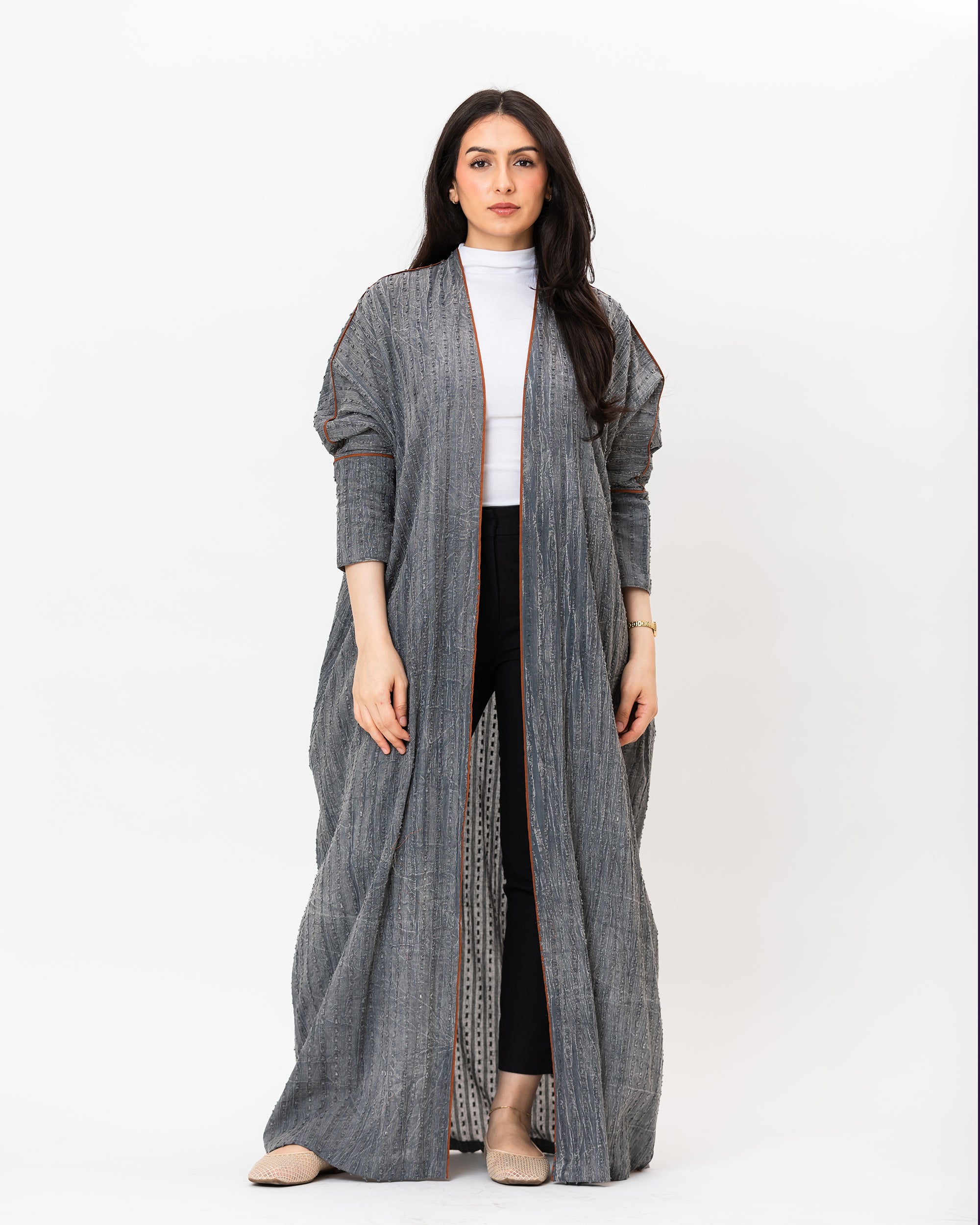 Gelato - Textured Cotton Abaya