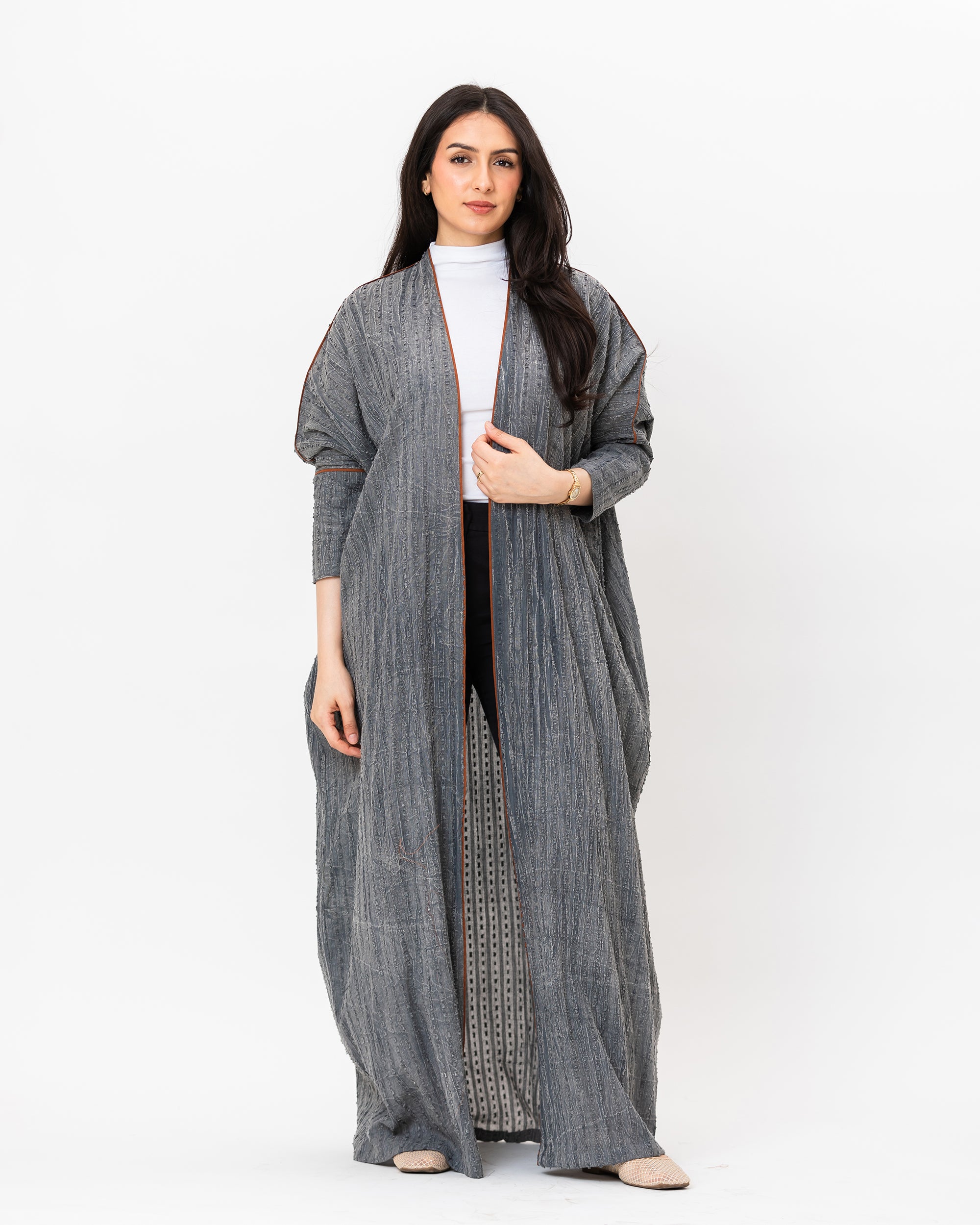 Gelato - Textured Cotton Abaya