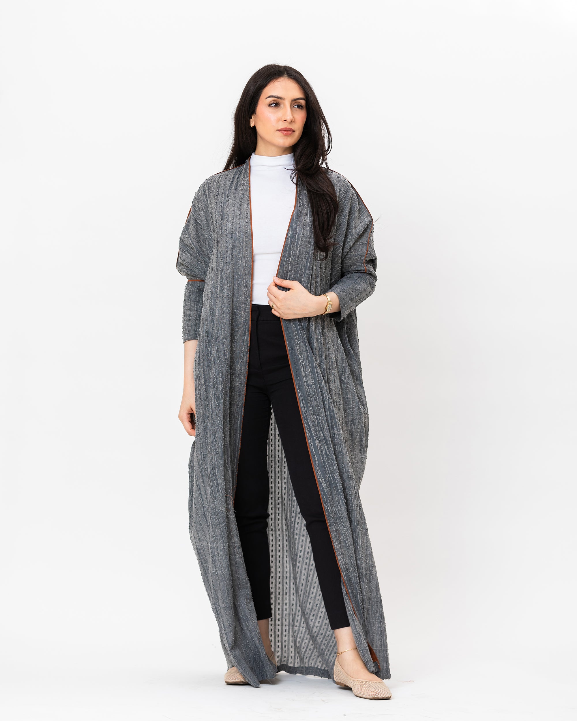 Gelato - Textured Cotton Abaya