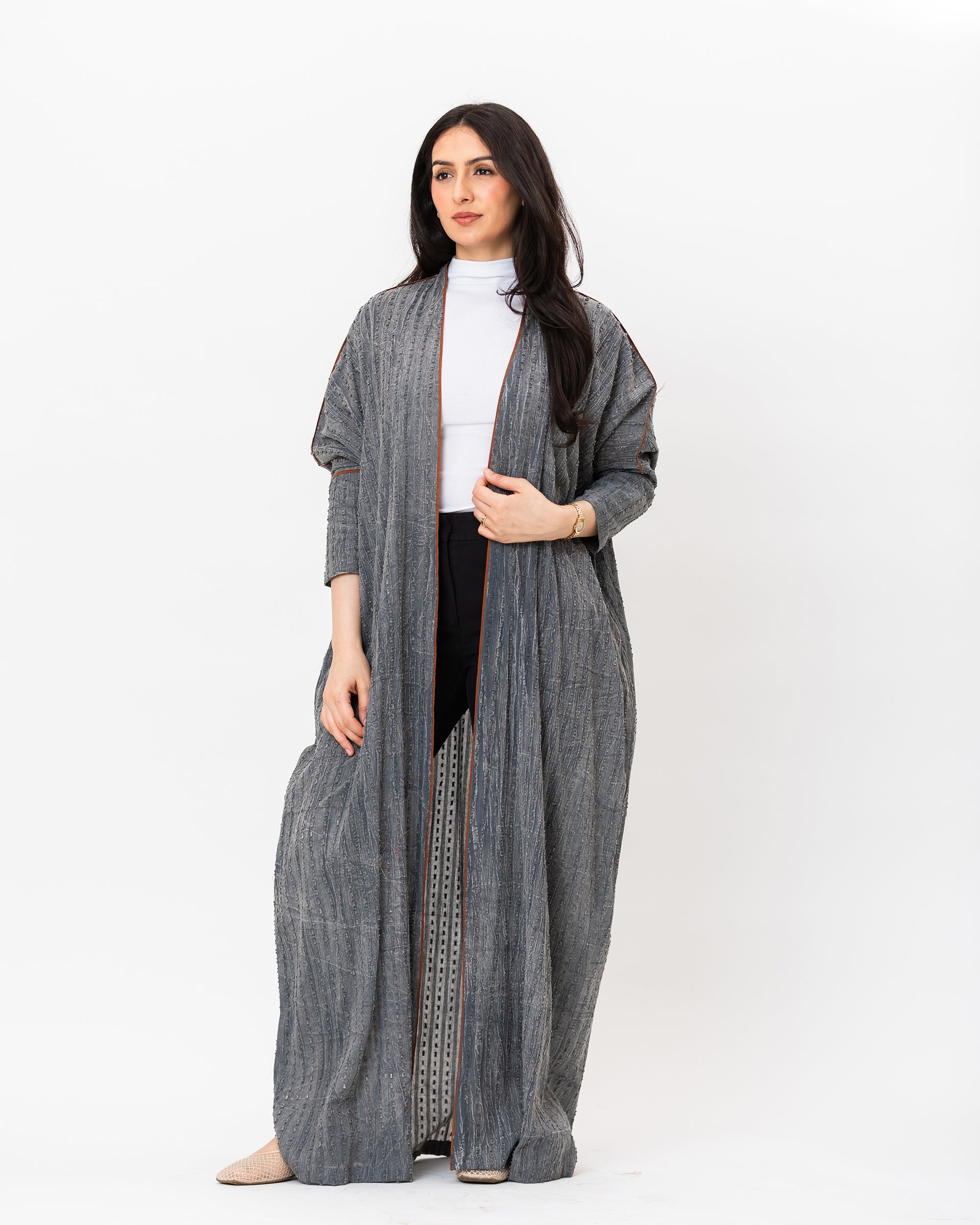 Gelato - Textured Cotton Abaya