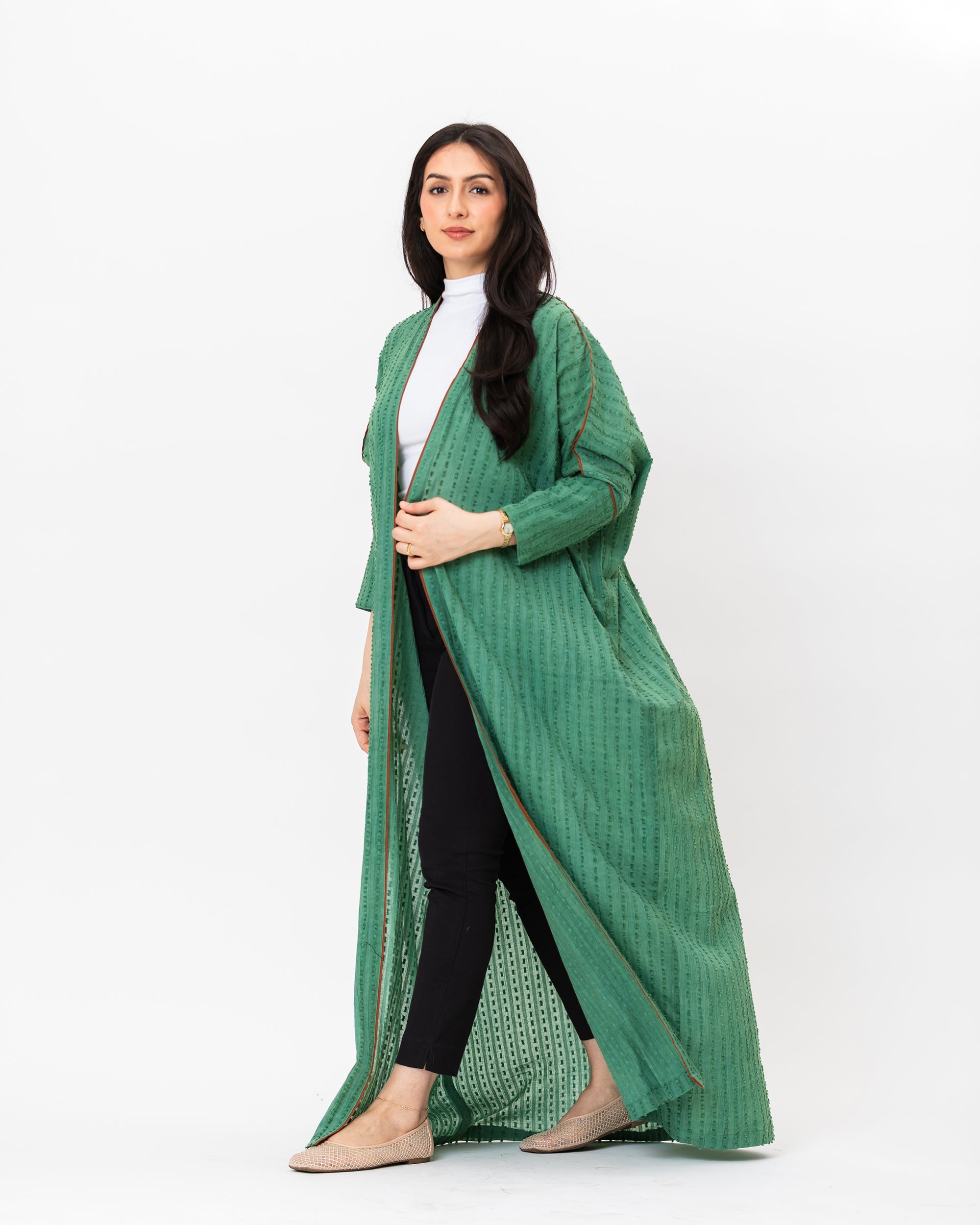 Gelato - Textured Cotton Abaya