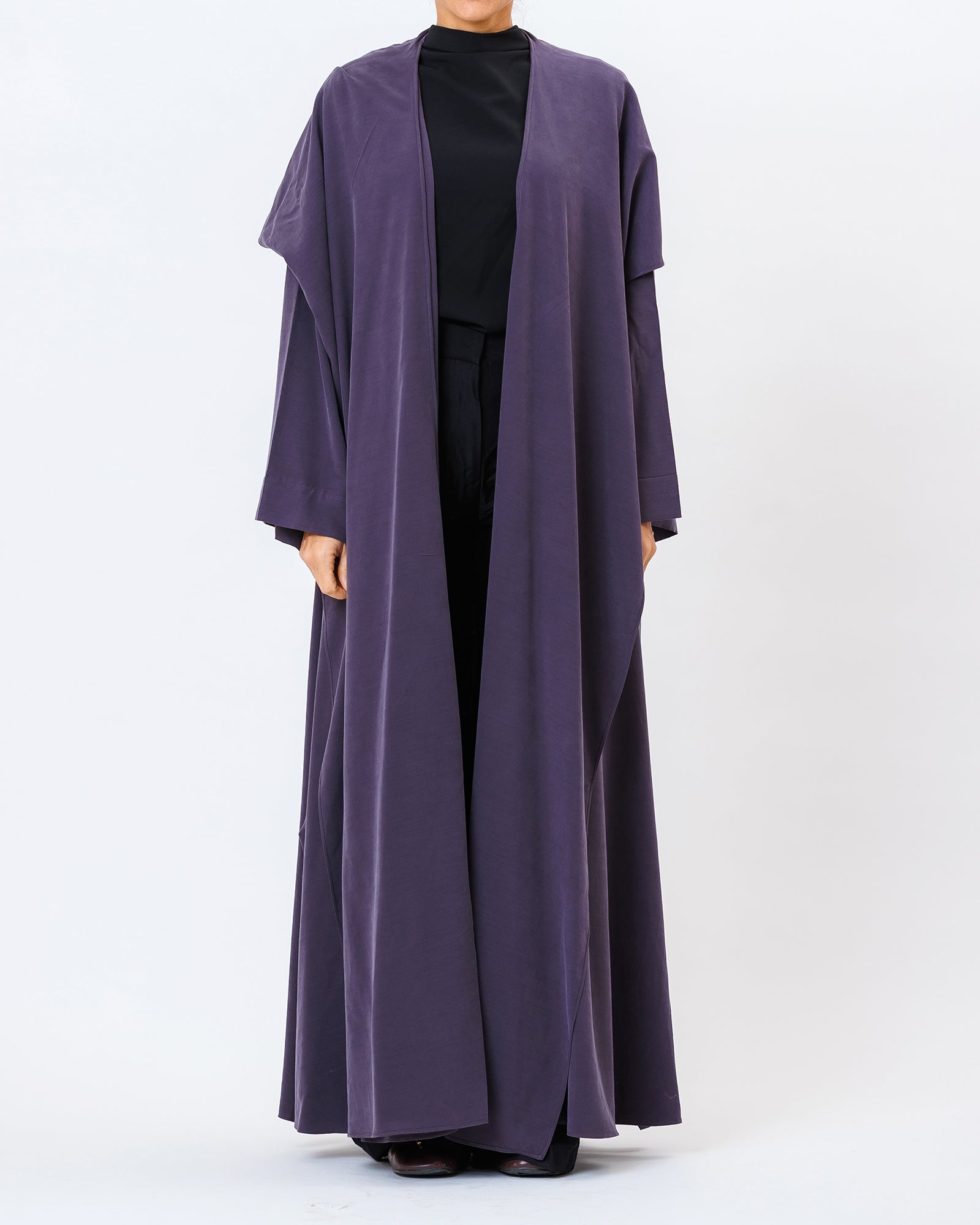  Elara – Washed Linen Hooded Abaya