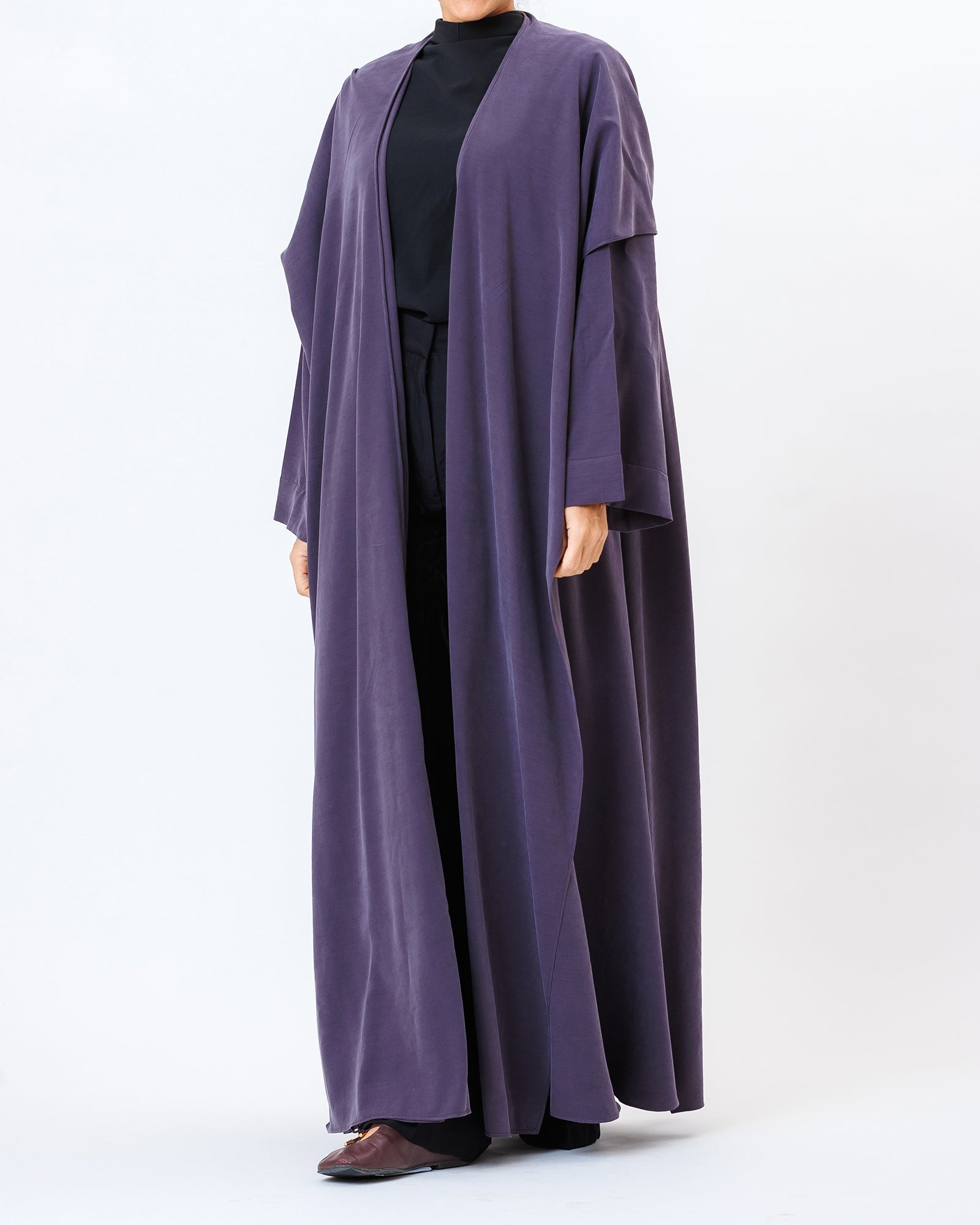  Elara – Washed Linen Hooded Abaya