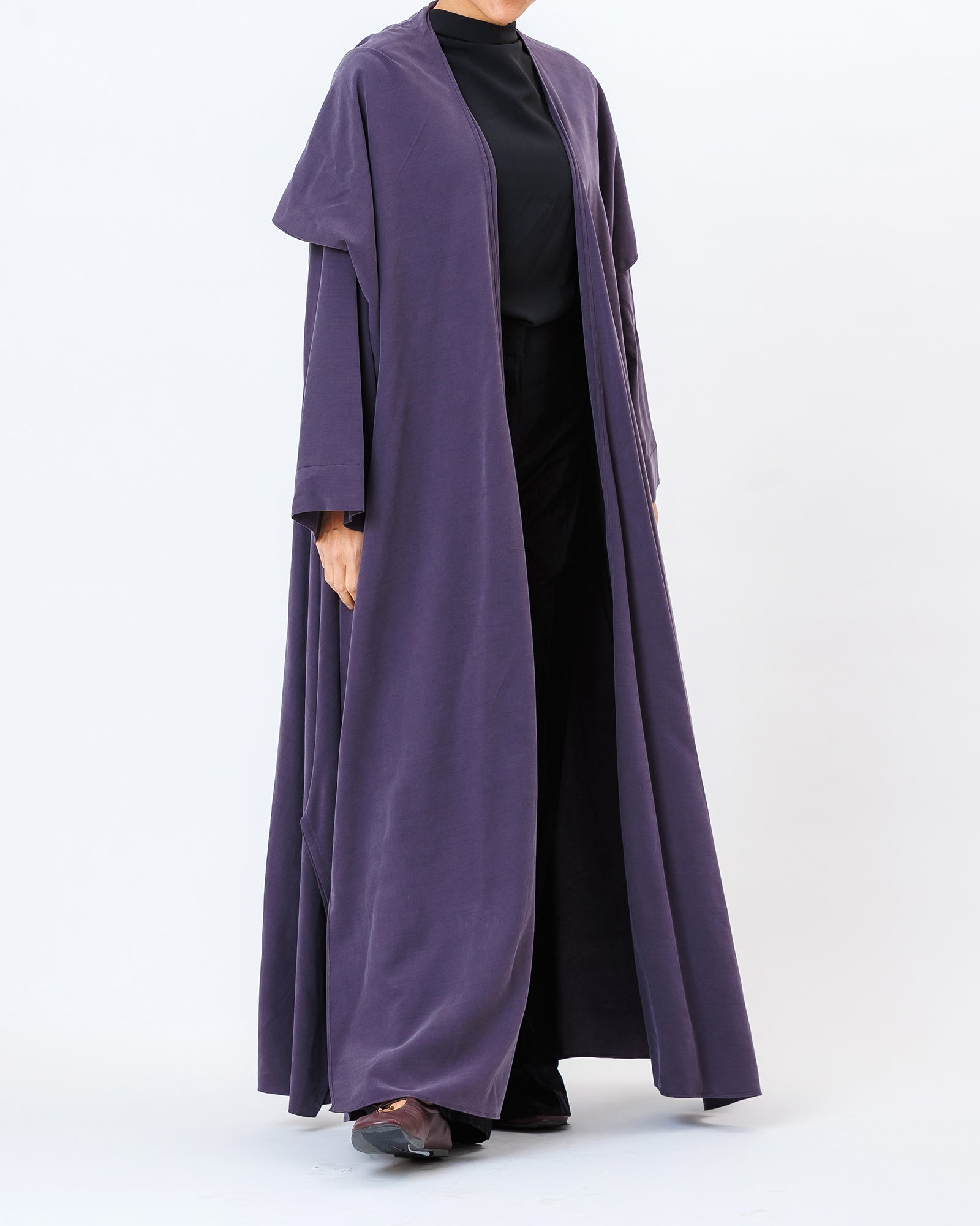  Elara – Washed Linen Hooded Abaya