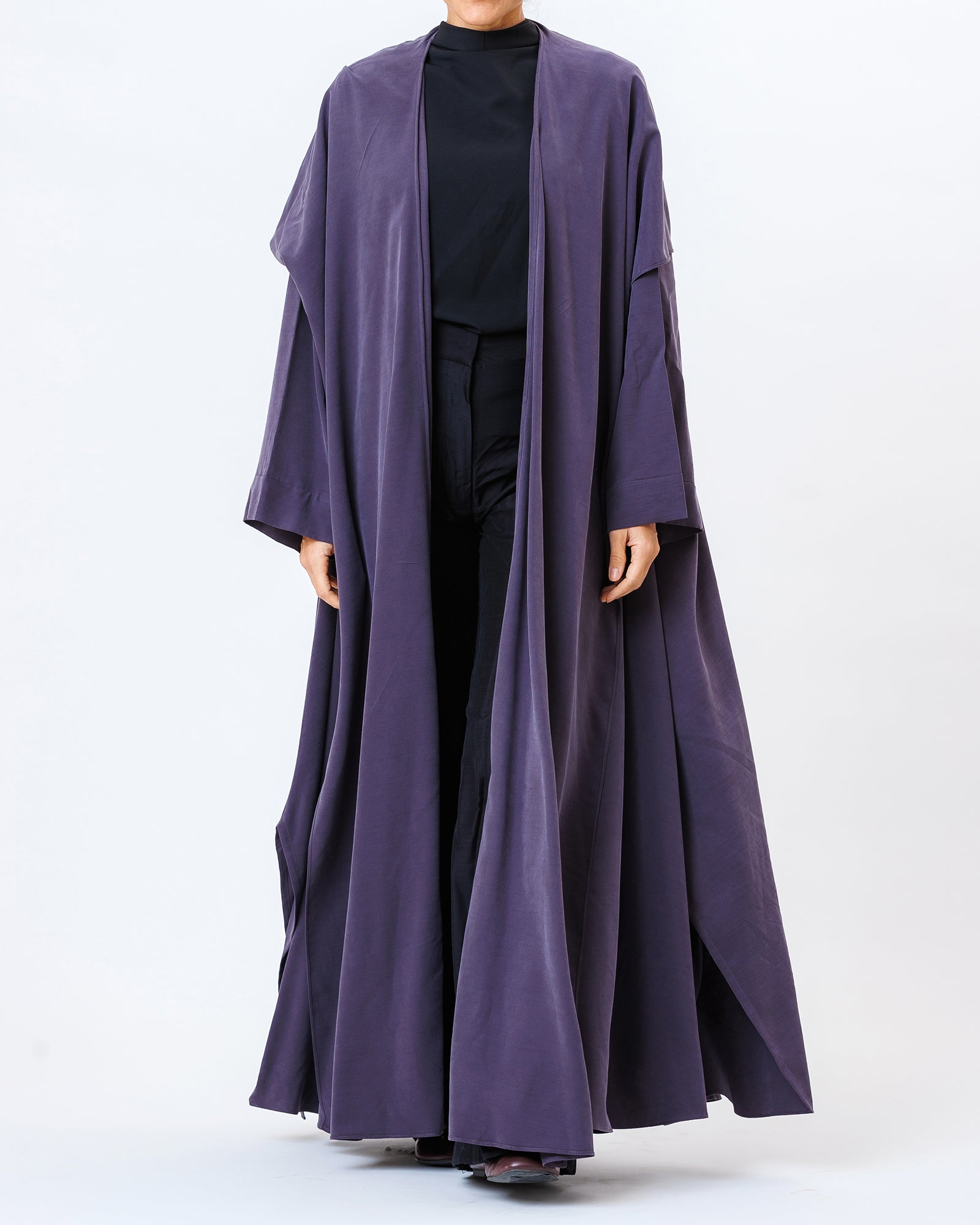  Elara – Washed Linen Hooded Abaya